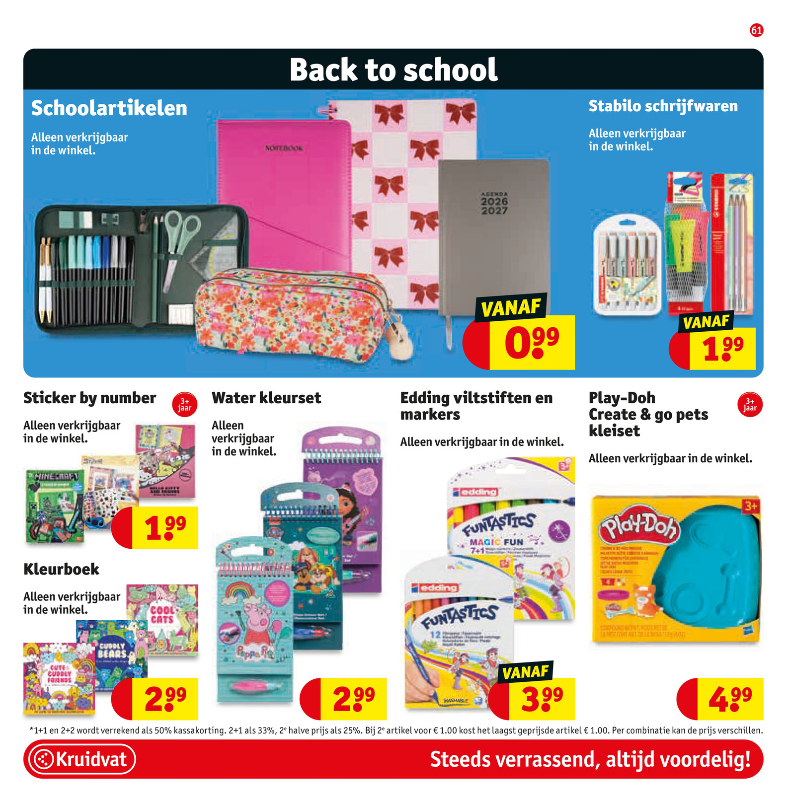 Play-Doh Create & go pets kleiset, gemarkeerd op pagina 63 van de Kruidvat folder