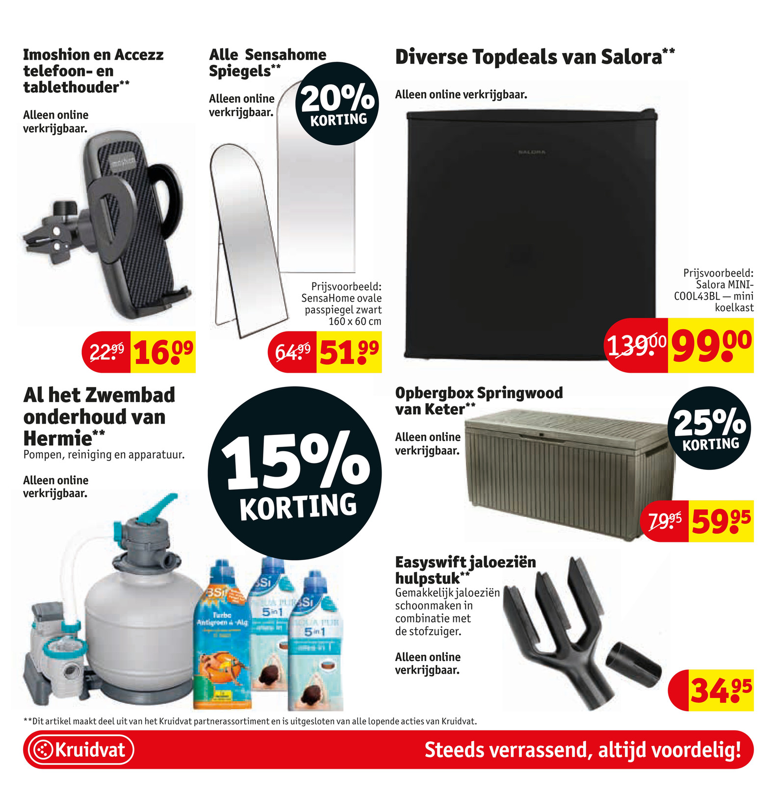 Opbergbox Springwood van Keter, gemarkeerd op pagina 78 van de Kruidvat folder