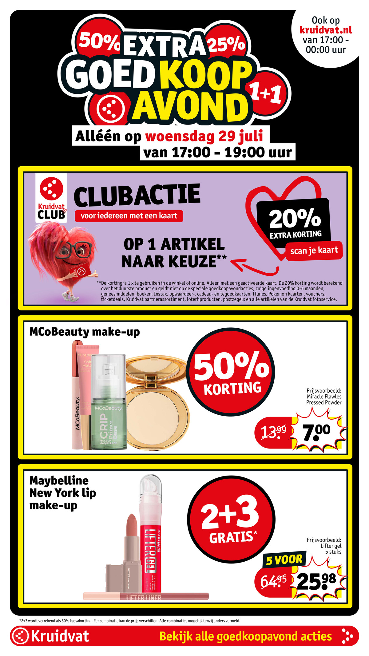 Miracle Flawles Pressed Powder, gemarkeerd op pagina 12 van de Kruidvat folder