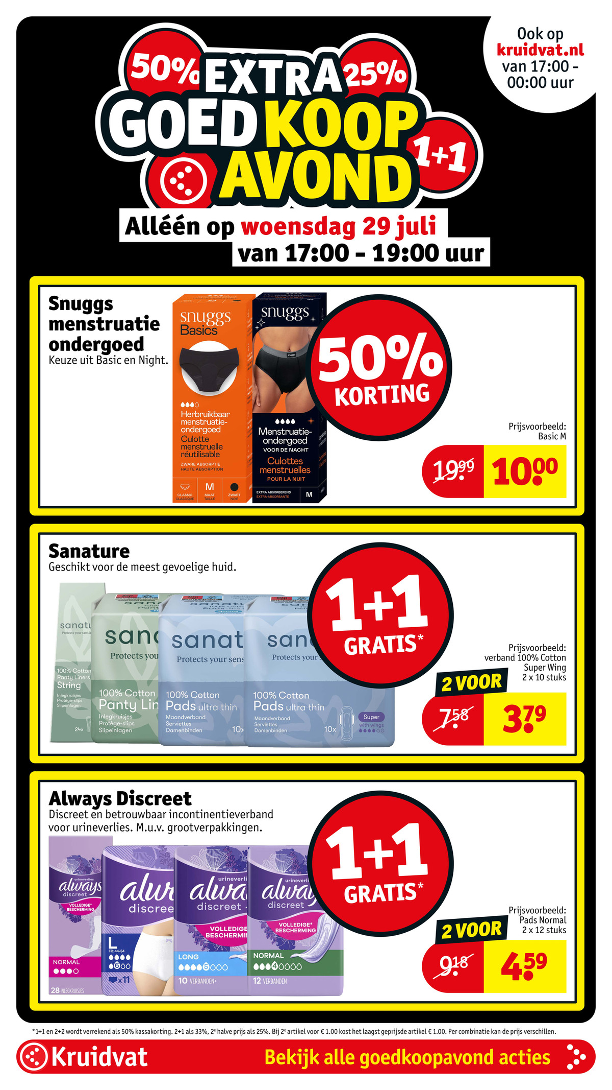 Menstruatie ondergoed, uit de Kruidvat folder, pagina 24