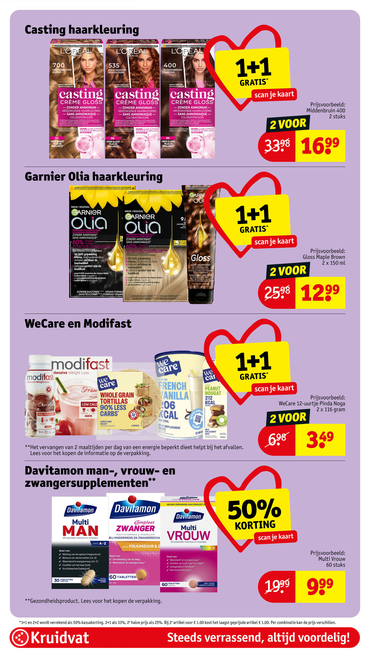 Casting Crème Gloss haarkleuring, gemarkeerd op pagina 49 van de Kruidvat folder