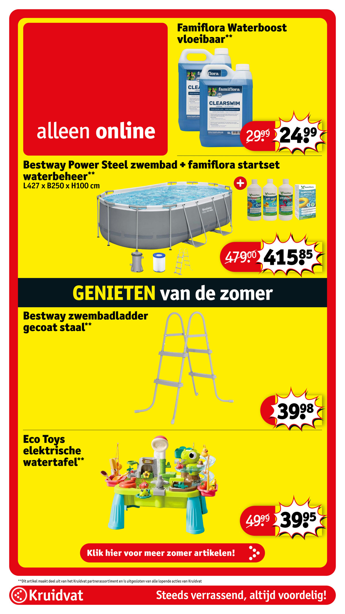 Eco Toys elektrische watertafel, uit de Kruidvat folder, pagina 83