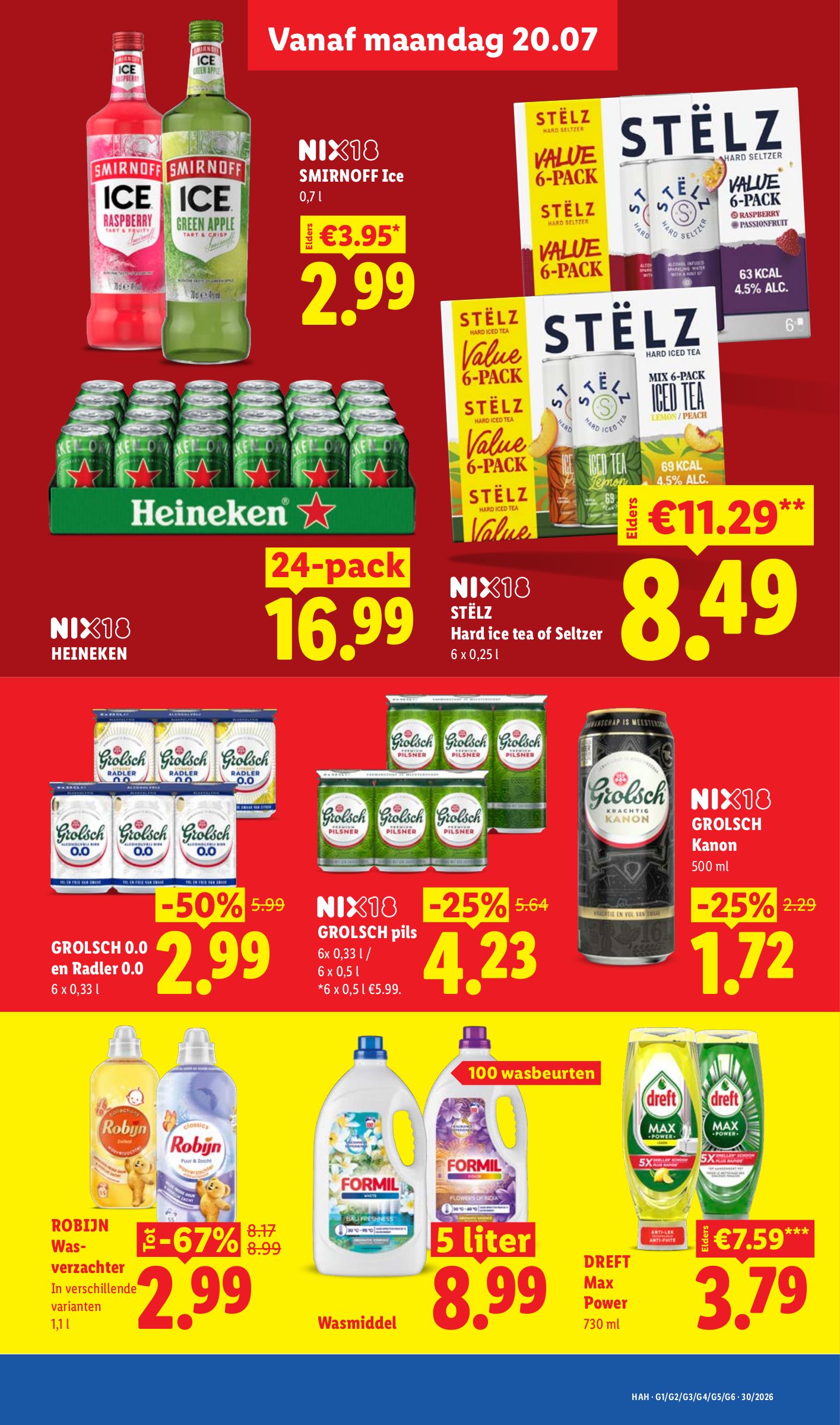Formil Wasmiddel, gemarkeerd op pagina 11 van de Lidl folder