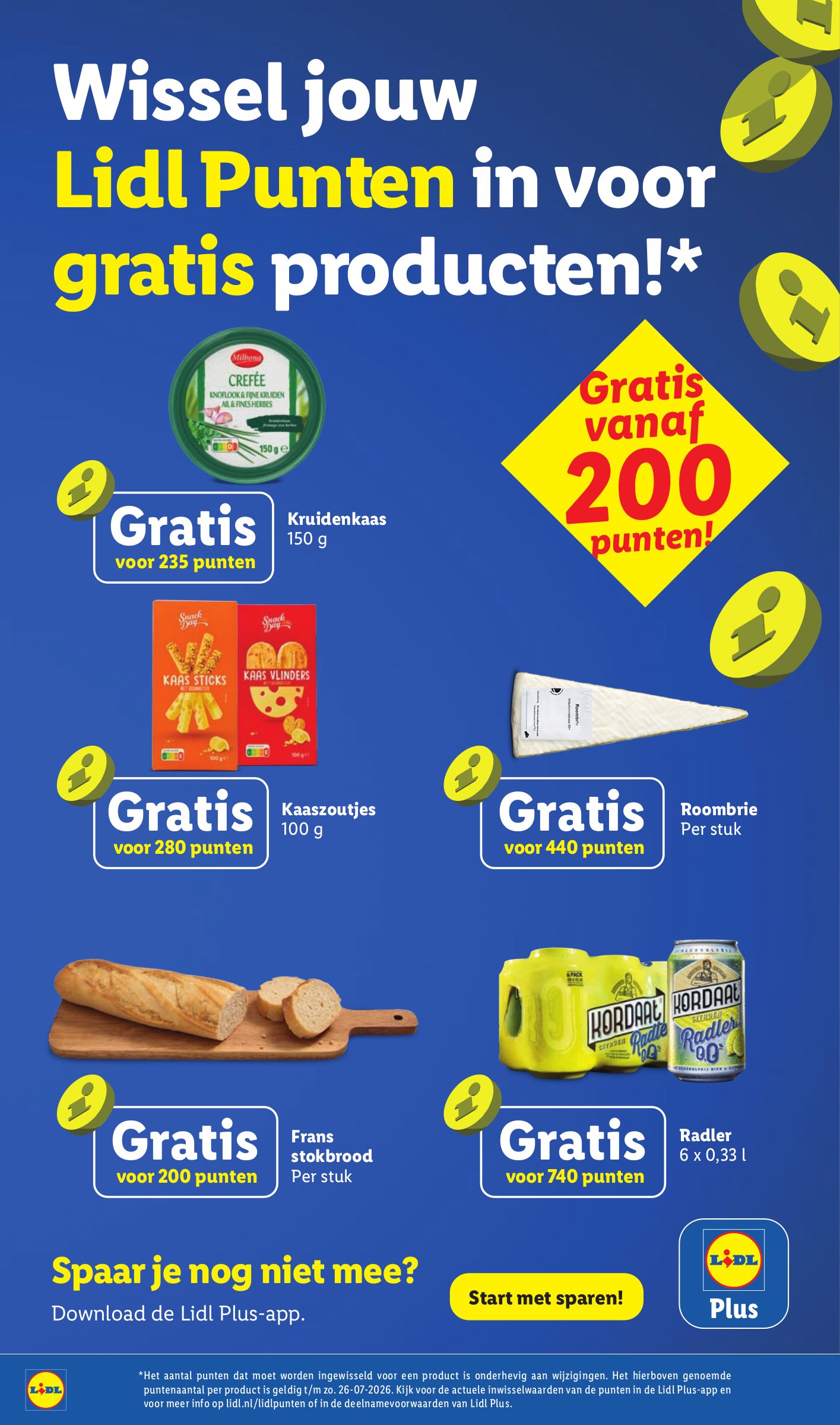 Milbona Crefée Kruidenkaas, gemarkeerd op pagina 24 van de Lidl folder
