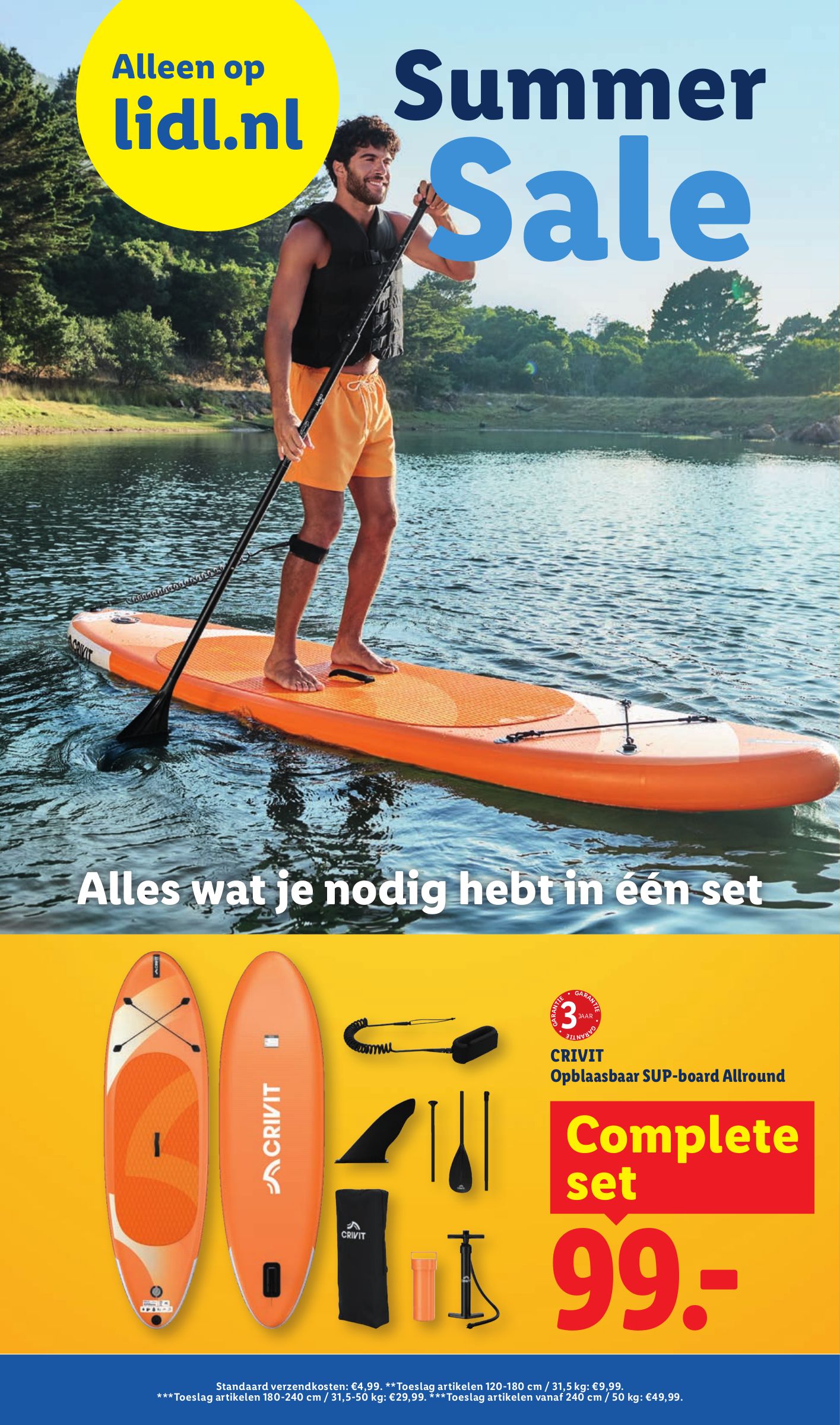 CRIVIT Opblaasbaar SUP-board Allround, gemarkeerd op pagina 44 van de Lidl folder