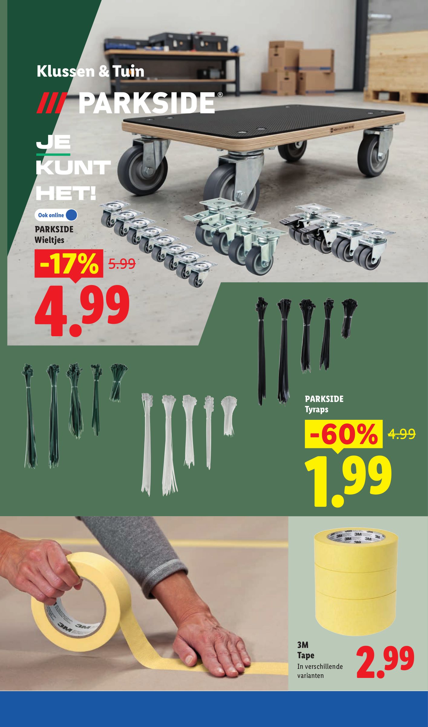 Parkside Tyraps, gemarkeerd op pagina 6 van de Lidl folder