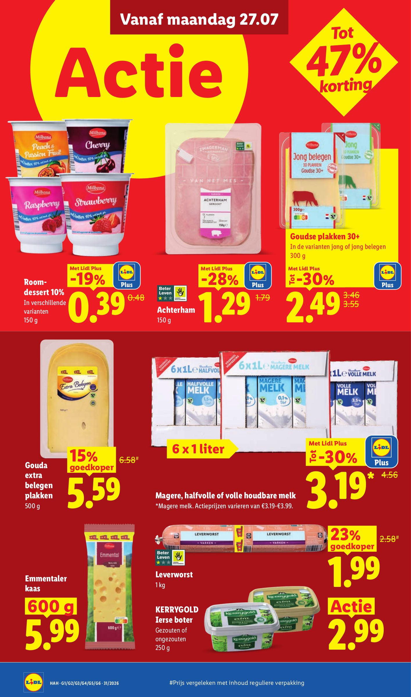 Achterham, gemarkeerd op pagina 10 van de Lidl folder