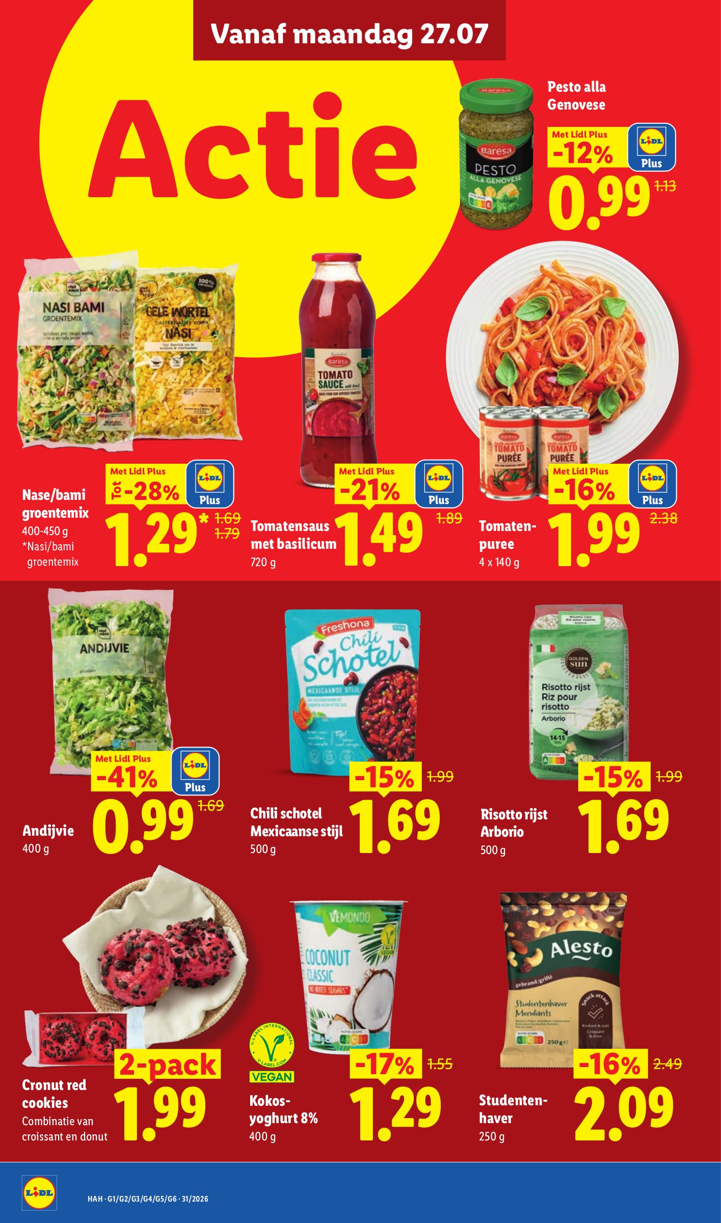 Risotto rijst Arborio, gemarkeerd op pagina 14 van de Lidl folder