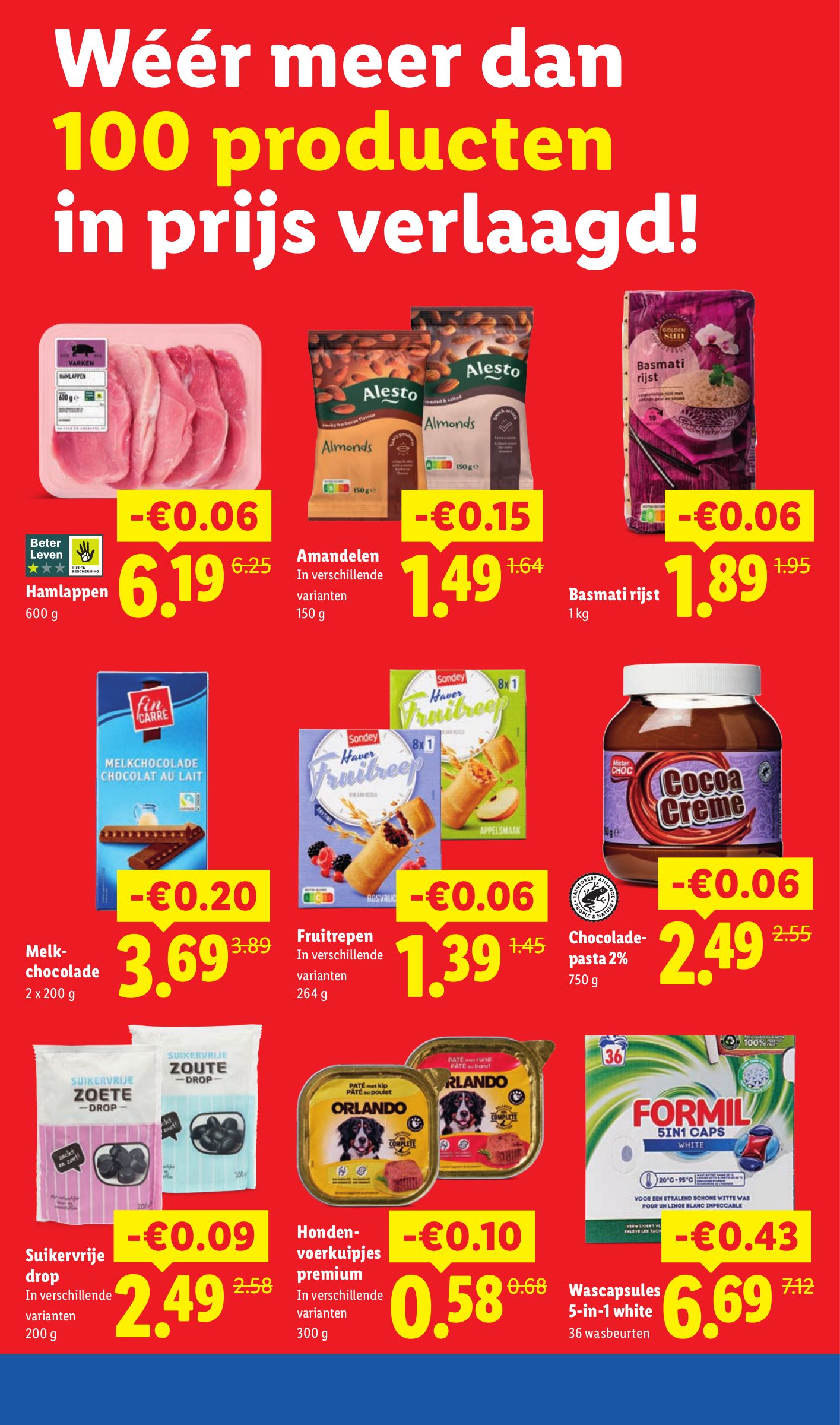 Melkchocolade, gemarkeerd op pagina 29 van de Lidl folder