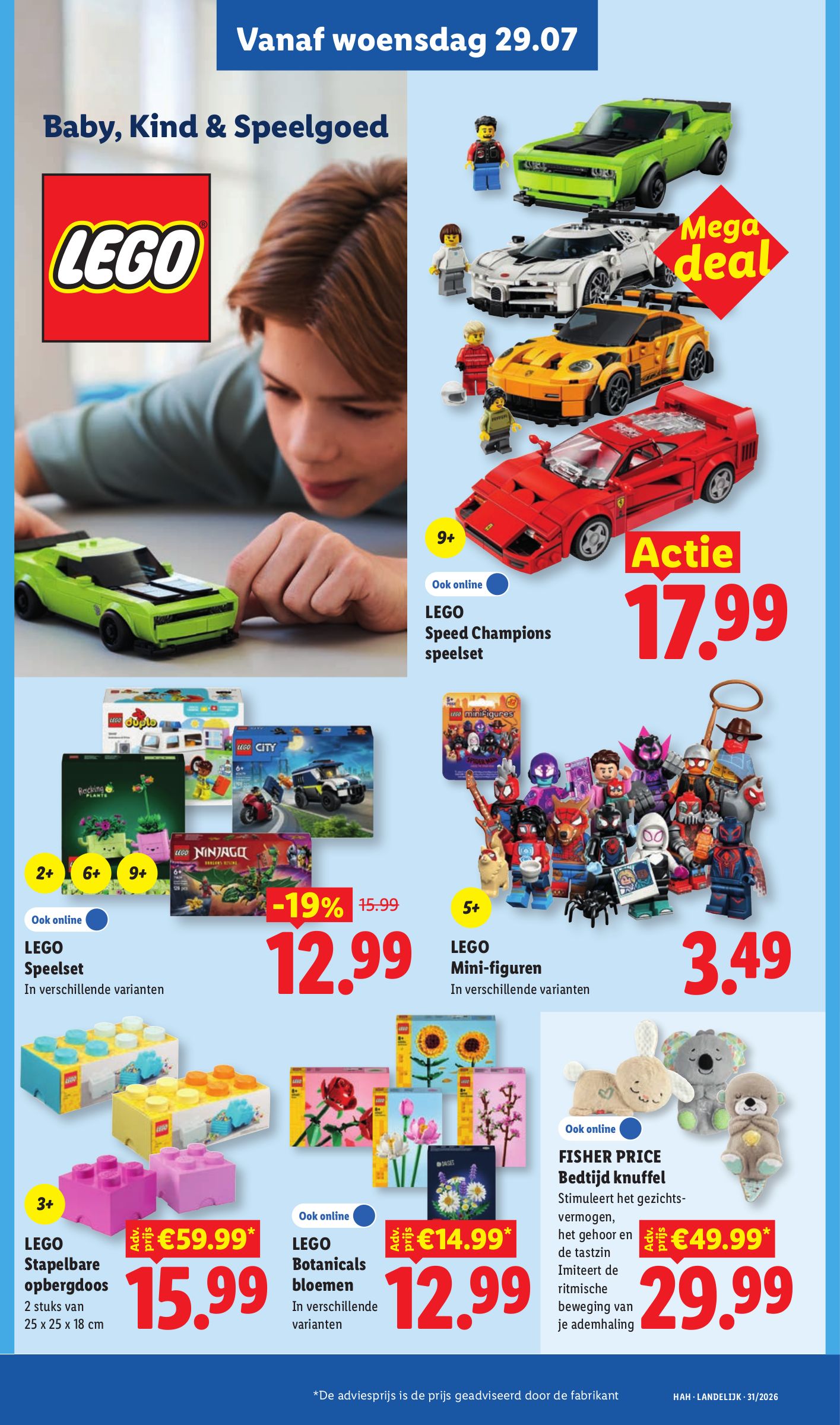 LEGO Speelset, gemarkeerd op pagina 35 van de Lidl folder