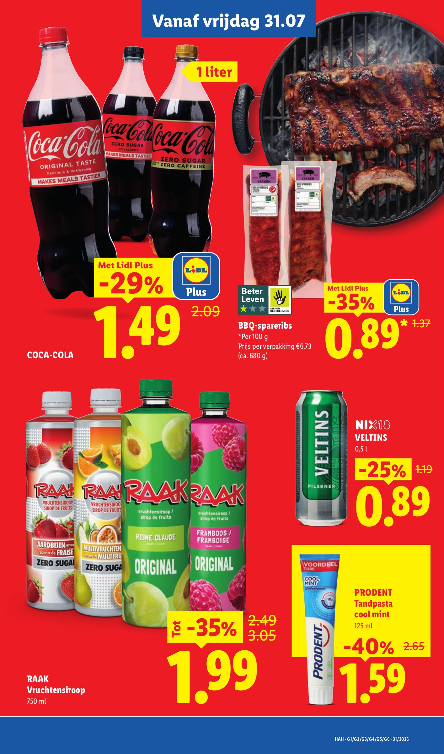 Pilsener, gemarkeerd op pagina 3 van de Lidl folder