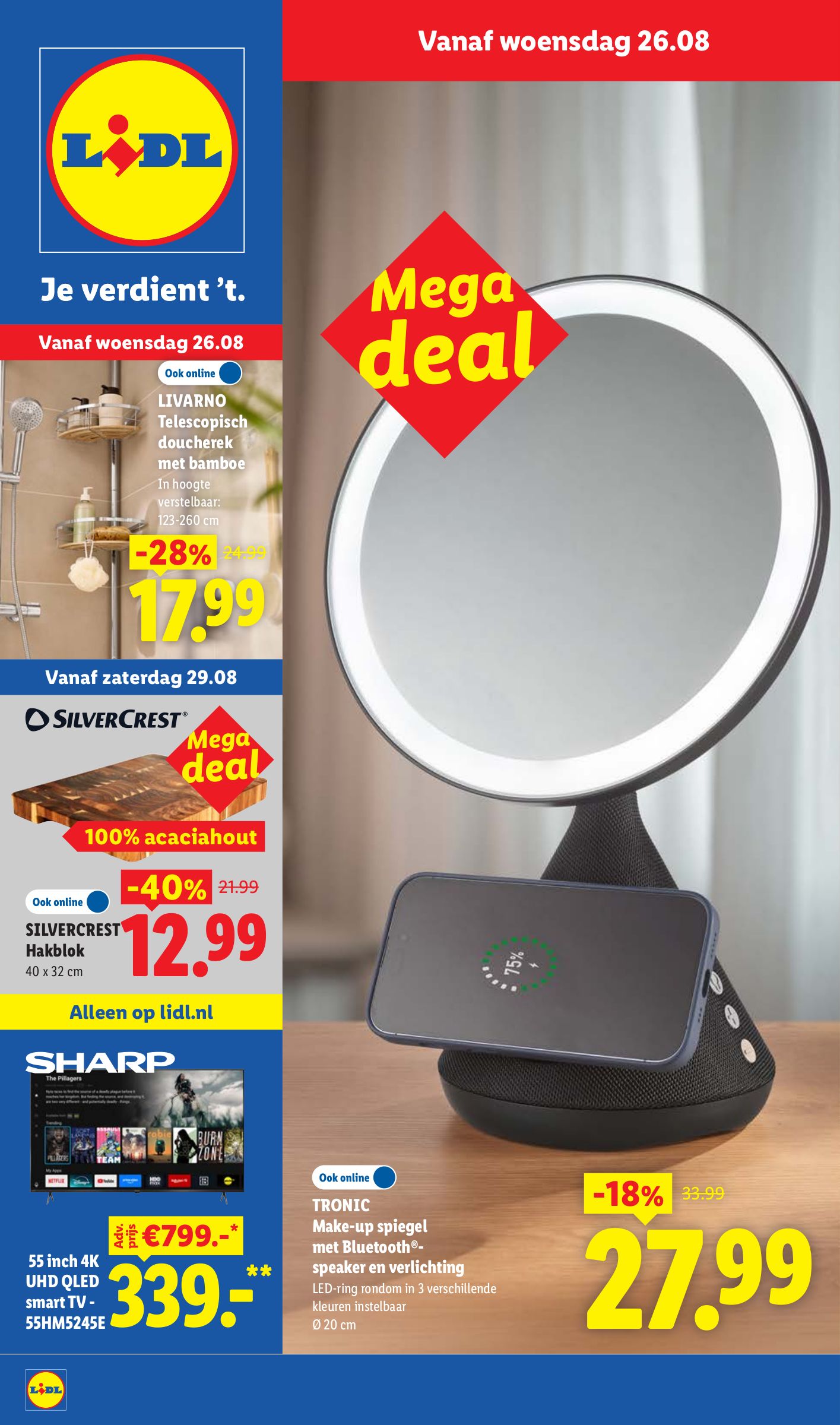 SILVERCREST Hakblok, gemarkeerd op pagina 1 van de Lidl folder
