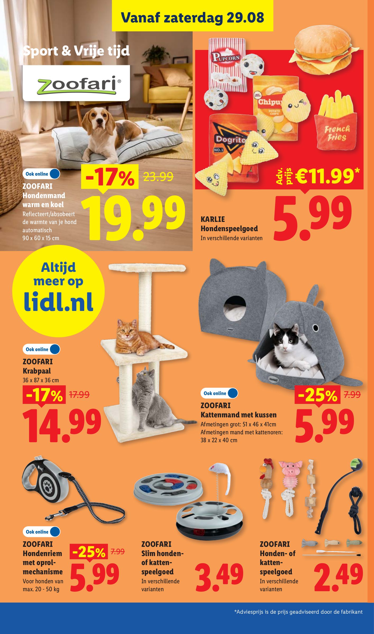 Karlie Hondenspeelgoed, gemarkeerd op pagina 10 van de Lidl folder