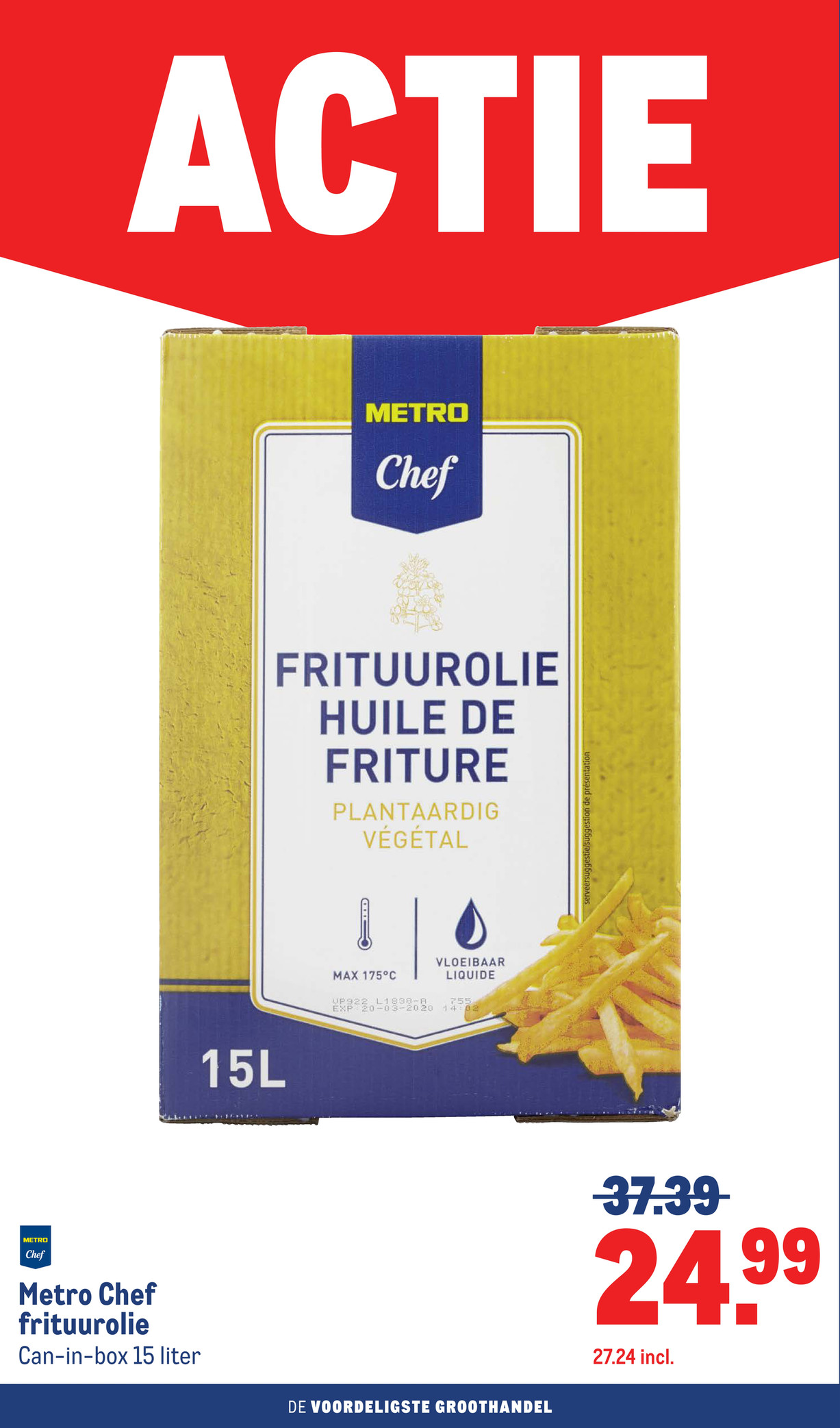 Metro Chef frituurolie, uit de Makro folder, pagina 4