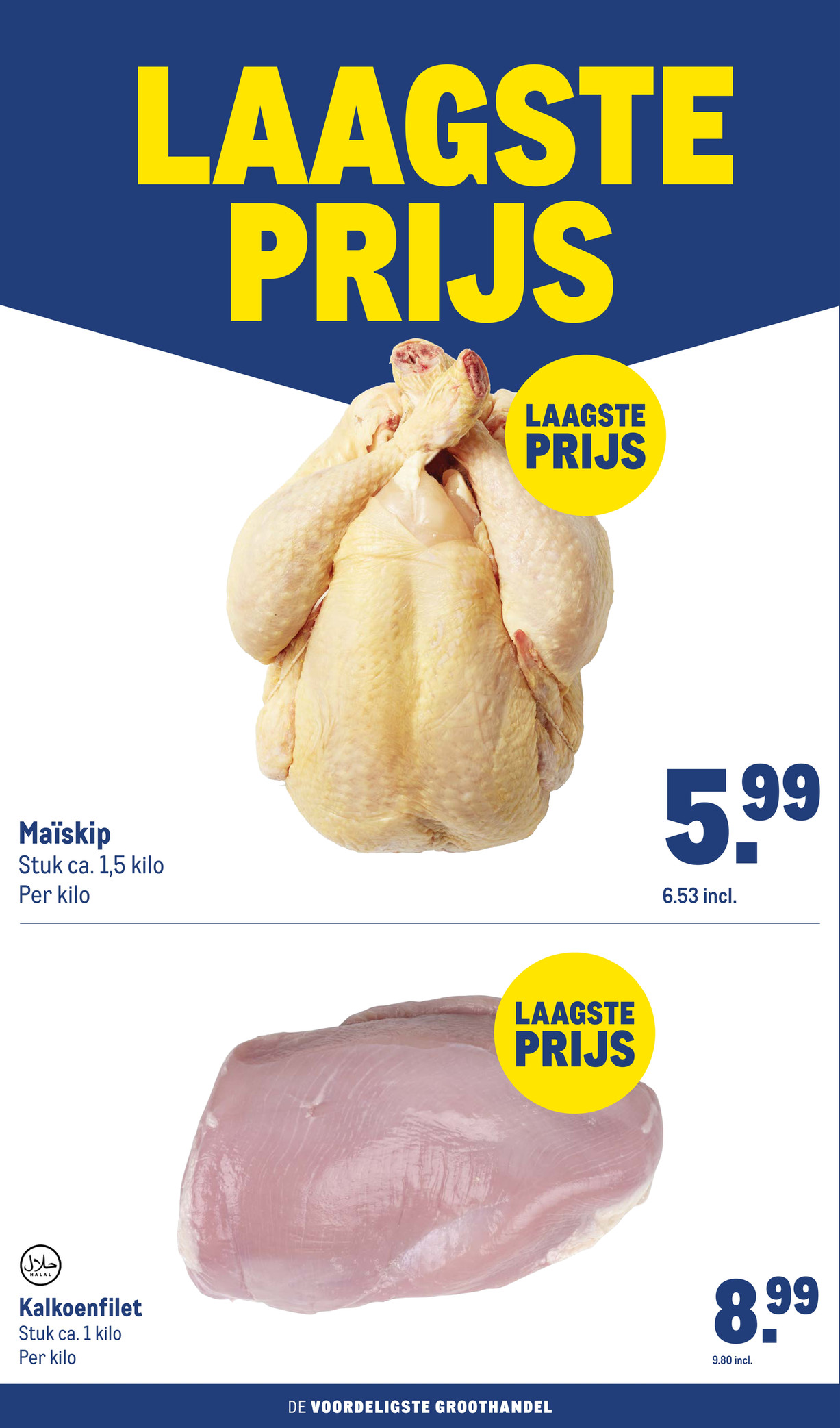 Maïskip, gemarkeerd op pagina 16 van de Makro folder