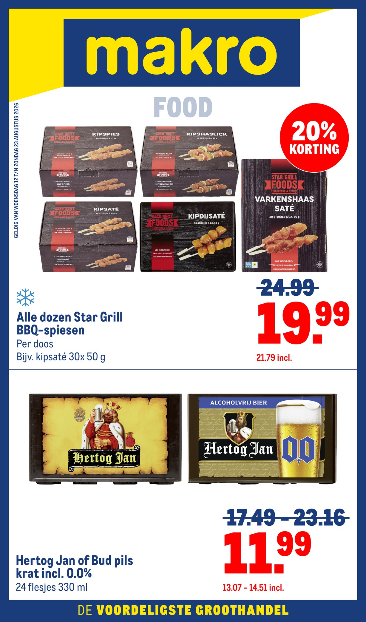 Star Grill BBQ-spiesen, gemarkeerd op pagina 1 van de Makro folder