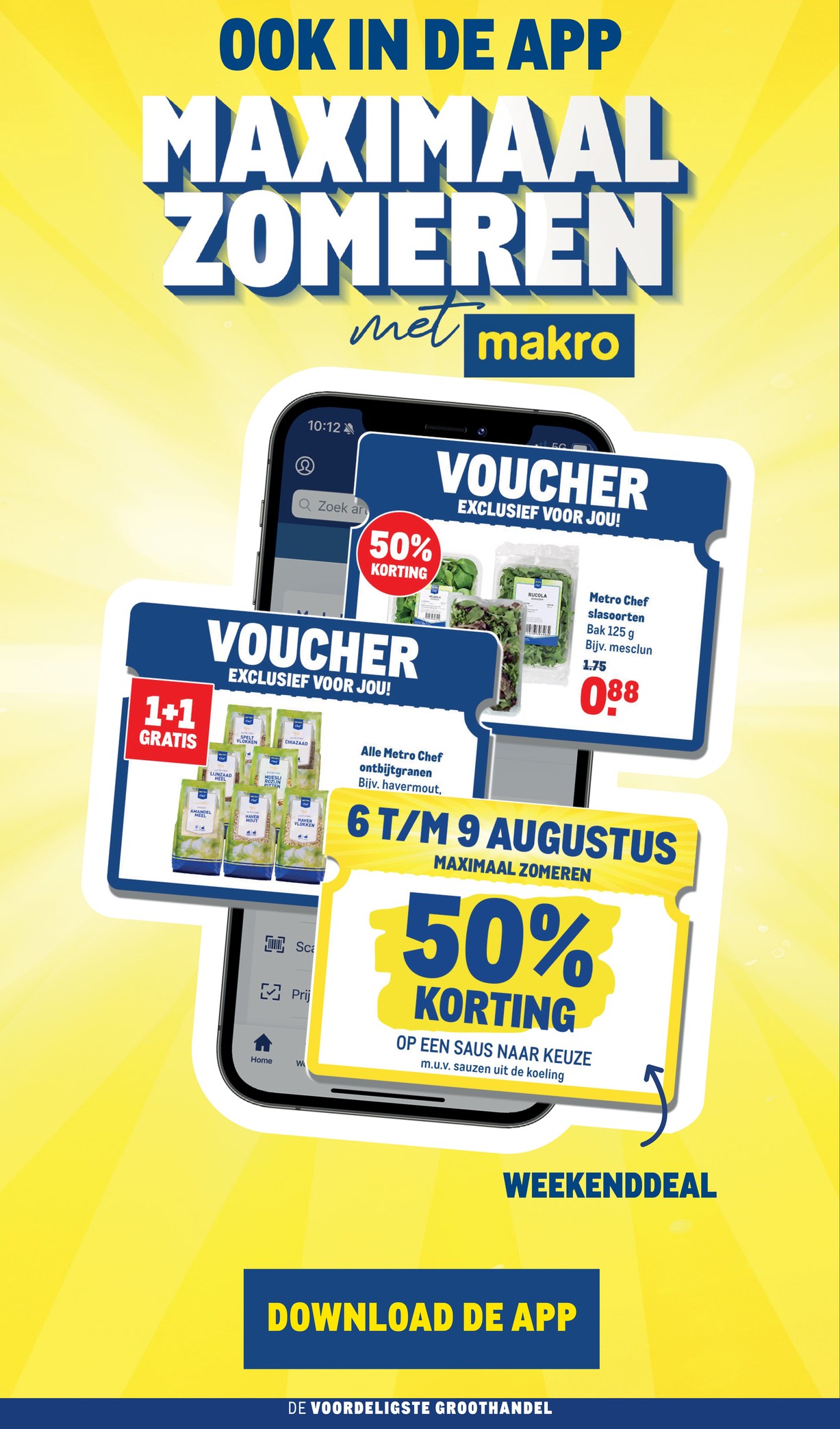Alle Metro Chef ontbijtgranen, gemarkeerd op pagina 4 van de Makro folder