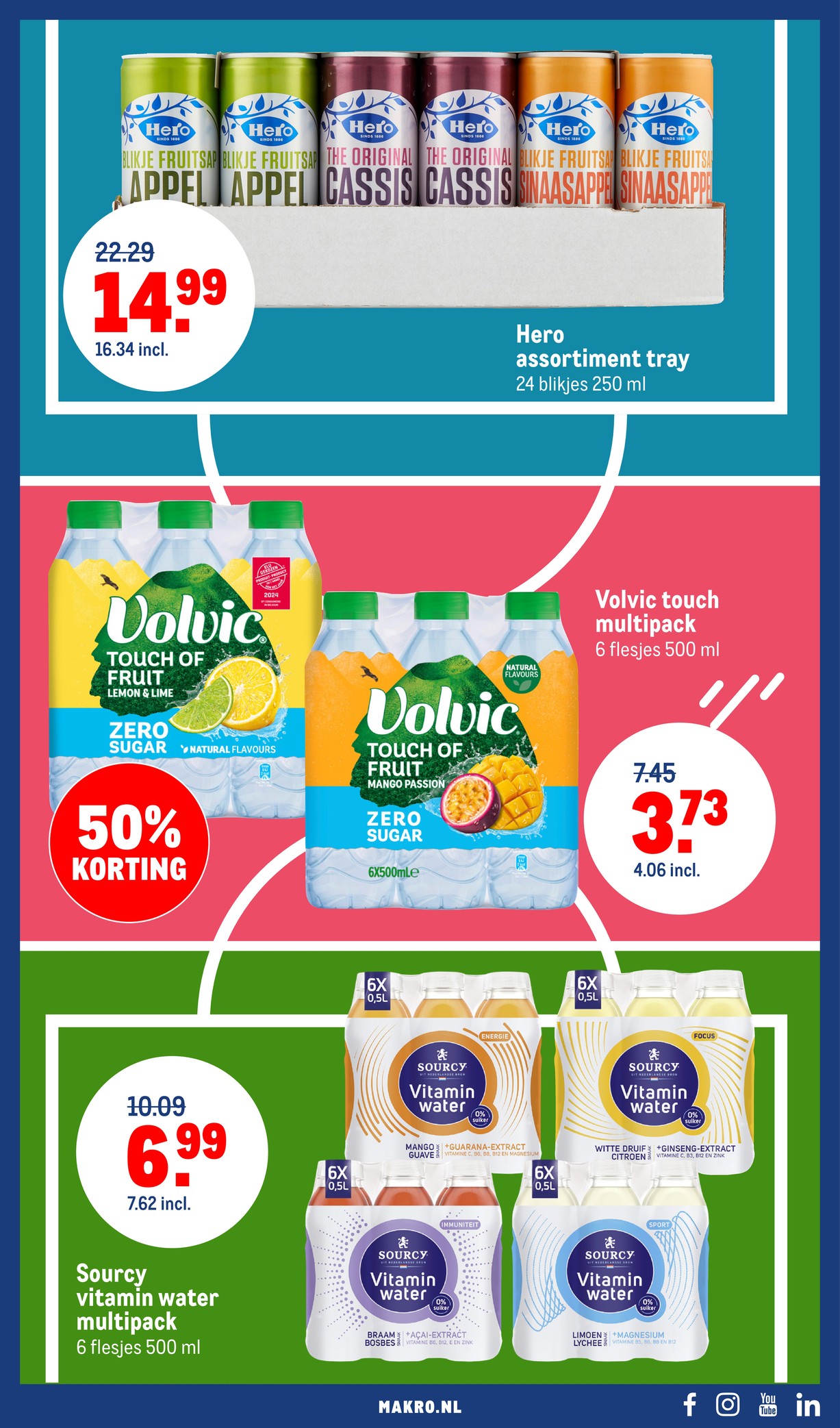Hero assortiment tray, gemarkeerd op pagina 7 van de Makro folder