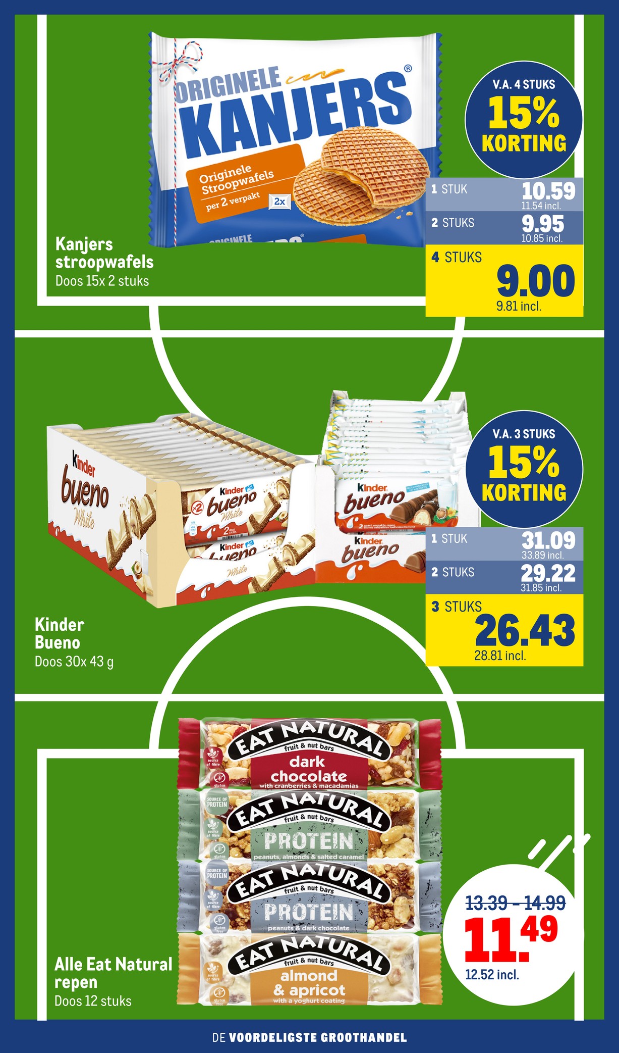 Kanjers stroopwafels, gemarkeerd op pagina 20 van de Makro folder