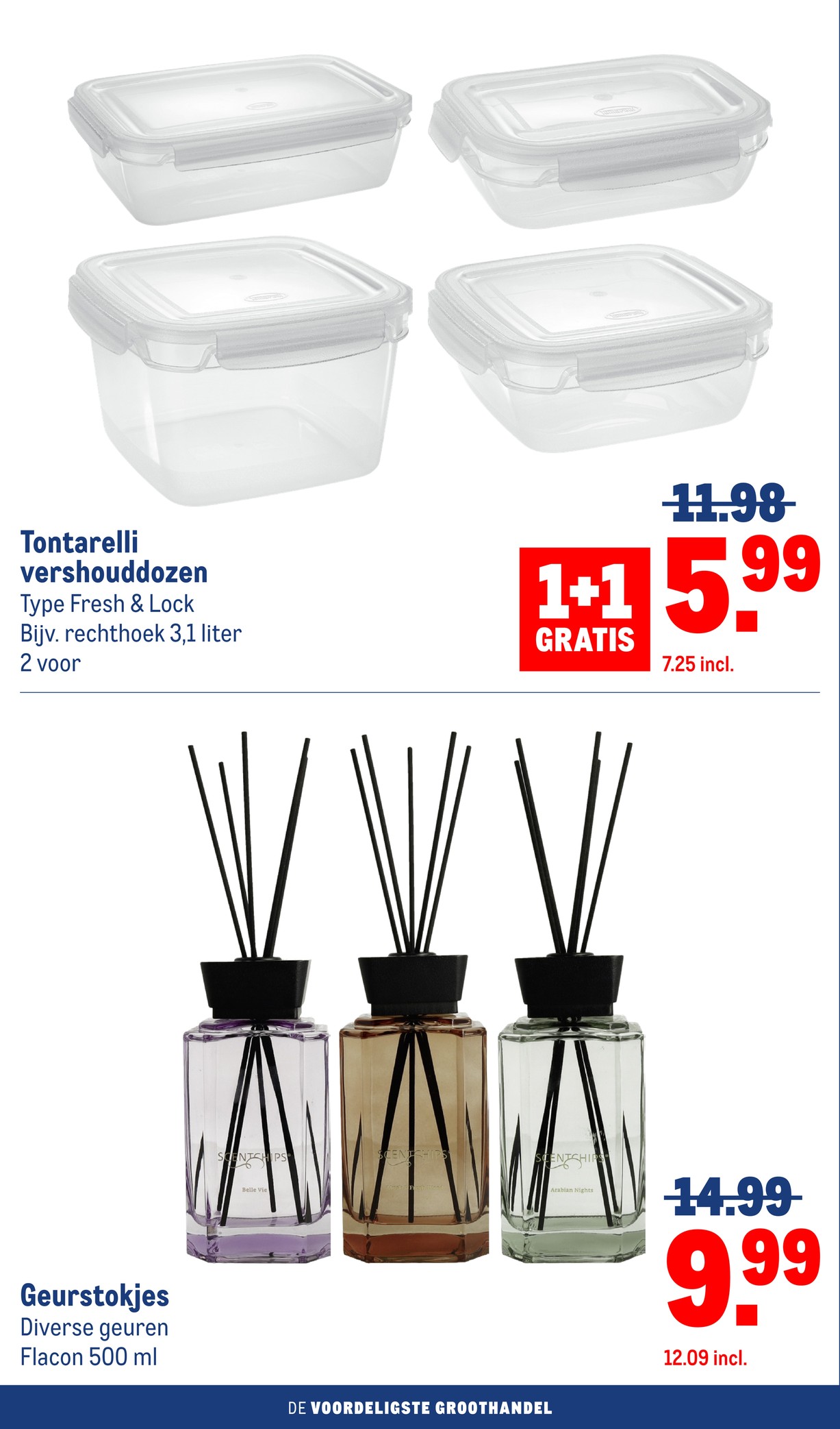 Tontarelli vershouddozen, gemarkeerd op pagina 20 van de Makro folder