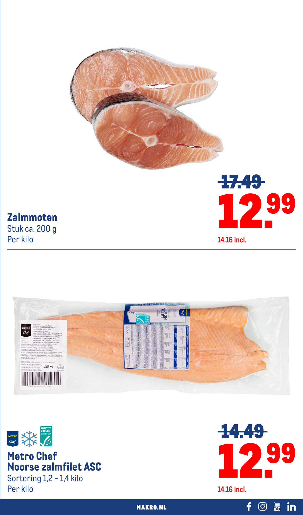 Zalmmoten, gemarkeerd op pagina 3 van de Makro folder