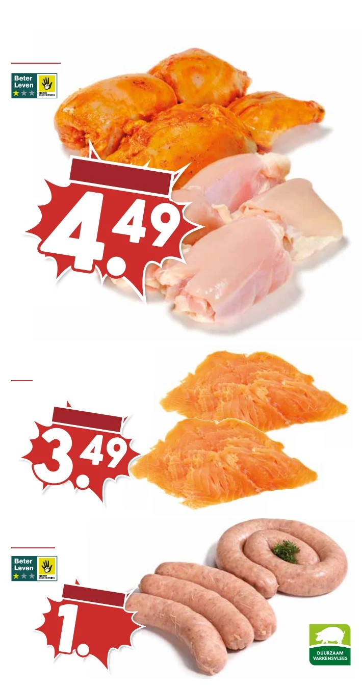 Gerookte zalm, gemarkeerd op pagina 14 van de MCD Supermarkt folder