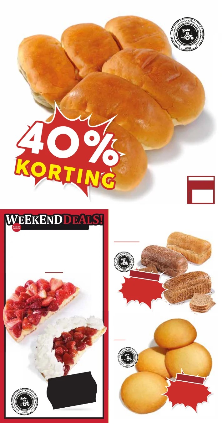 broodjes, gemarkeerd op pagina 16 van de MCD Supermarkt folder