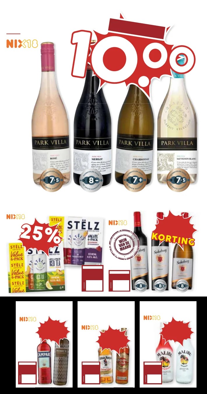 Park Villa Wijn, gemarkeerd op pagina 21 van de MCD Supermarkt folder