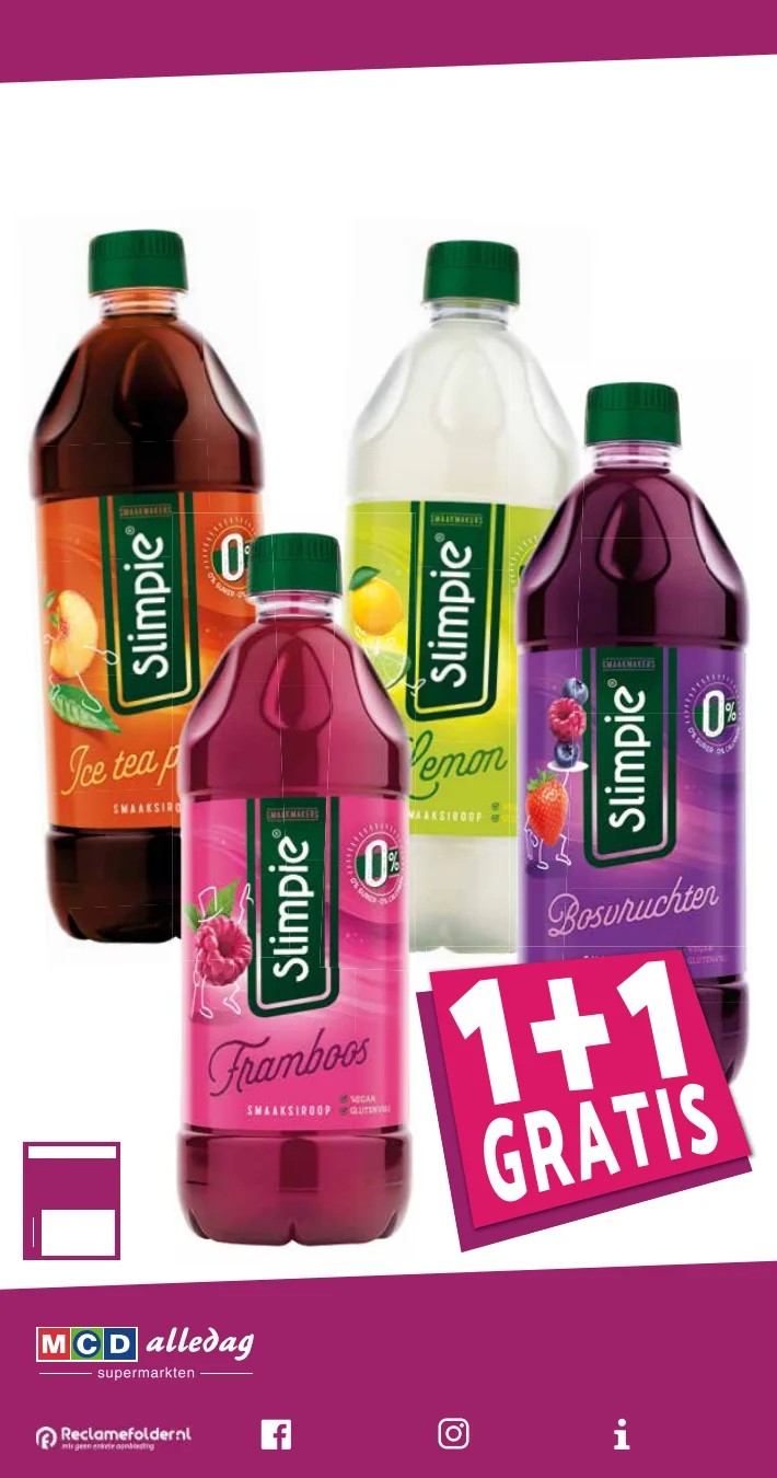 Slimpie, gemarkeerd op pagina 24 van de MCD Supermarkt folder