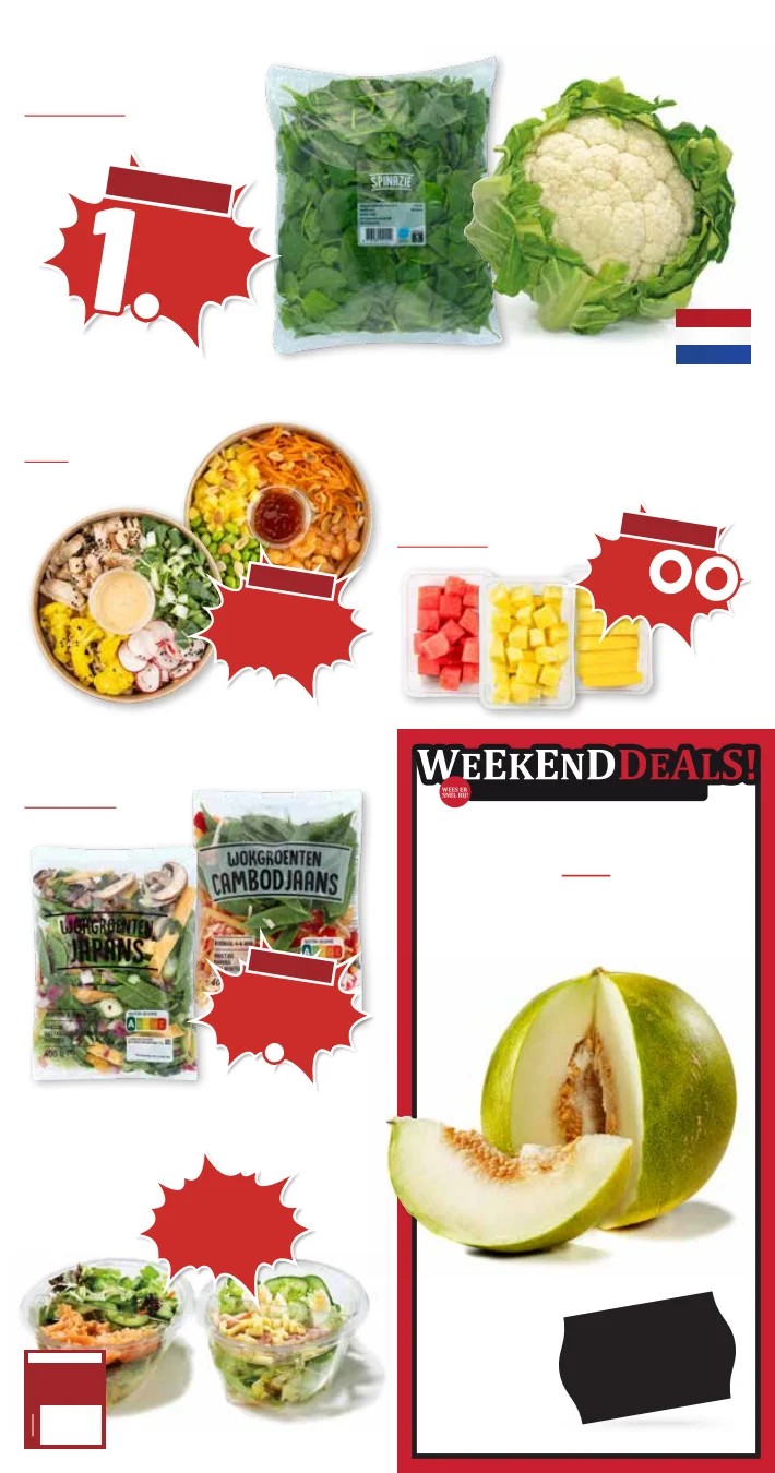 Gesneden fruit, gemarkeerd op pagina 5 van de MCD Supermarkt folder