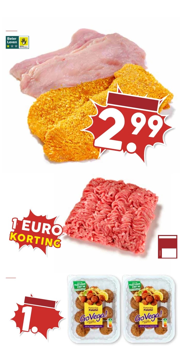 Kipschnitzels, gemarkeerd op pagina 6 van de MCD Supermarkt folder