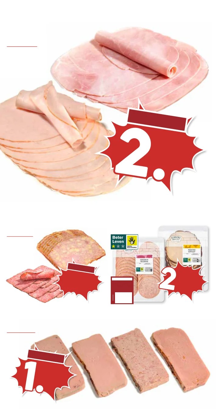 Vleeswaren, gemarkeerd op pagina 10 van de MCD Supermarkt folder