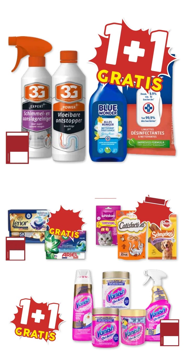 Ariel Pods, gemarkeerd op pagina 22 van de MCD Supermarkt folder
