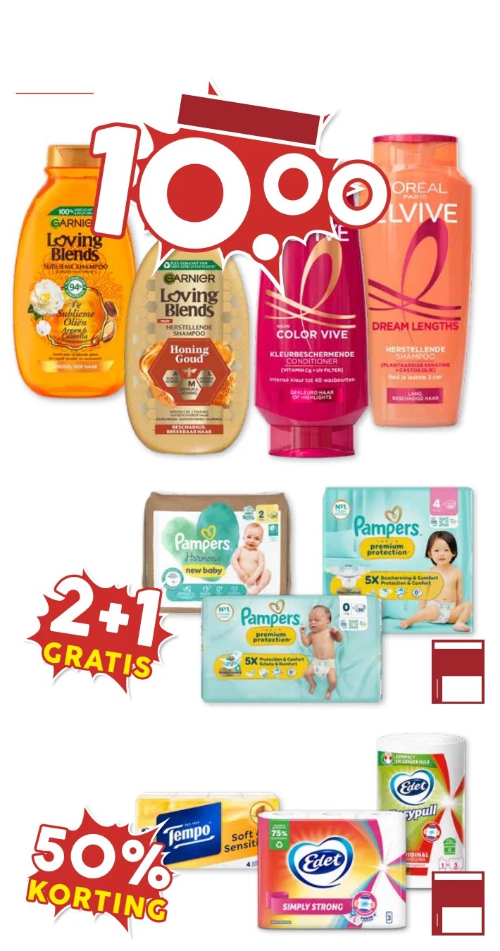 Pampers Luiers, gemarkeerd op pagina 23 van de MCD Supermarkt folder