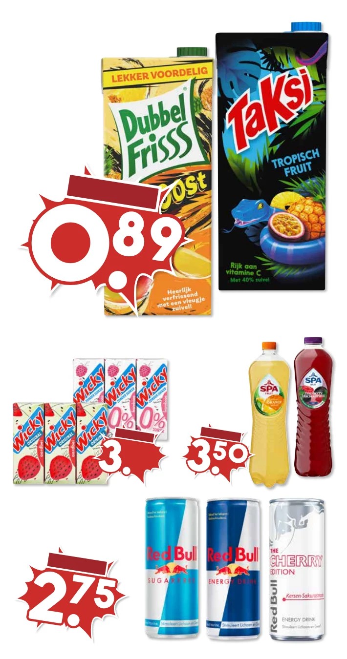 Taksi, gemarkeerd op pagina 18 van de MCD Supermarkt folder