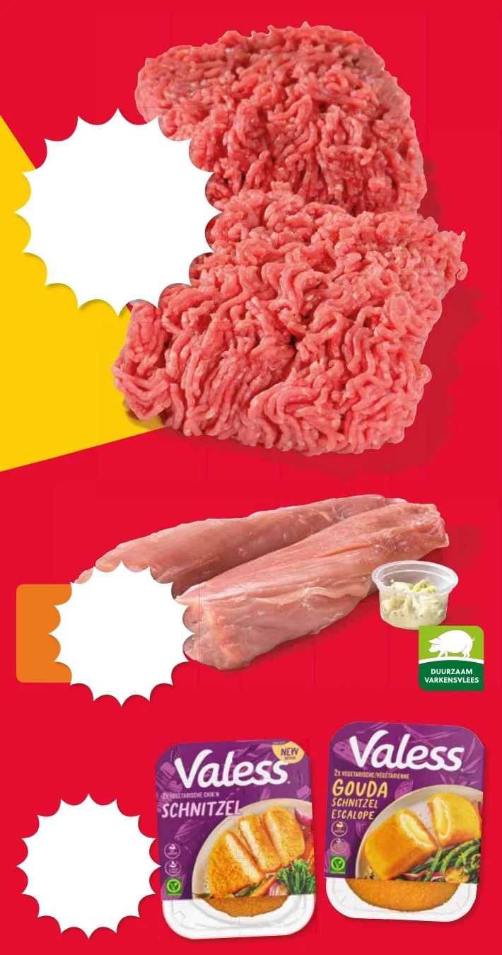 Valess Schnitzel of Gouda, gemarkeerd op pagina 6 van de MCD Supermarkt folder