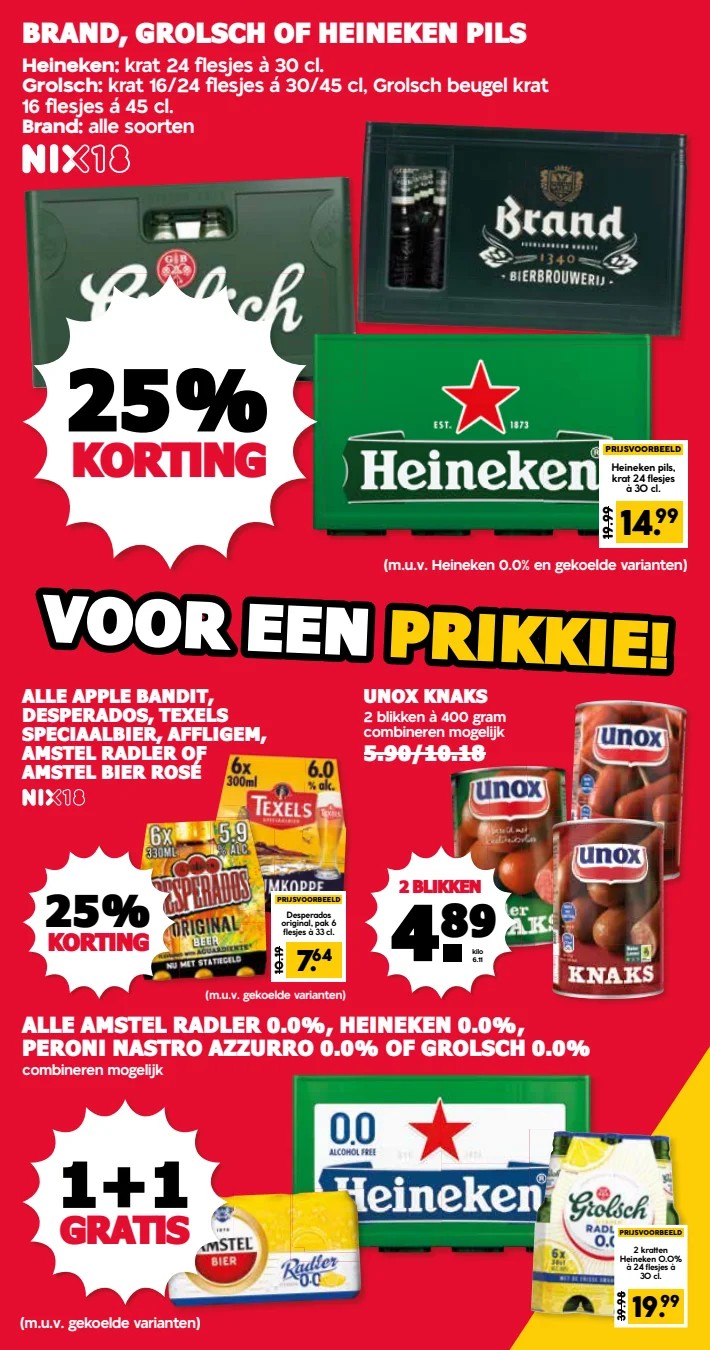 Heineken 0.0, uit de MCD Supermarkt folder, pagina 19