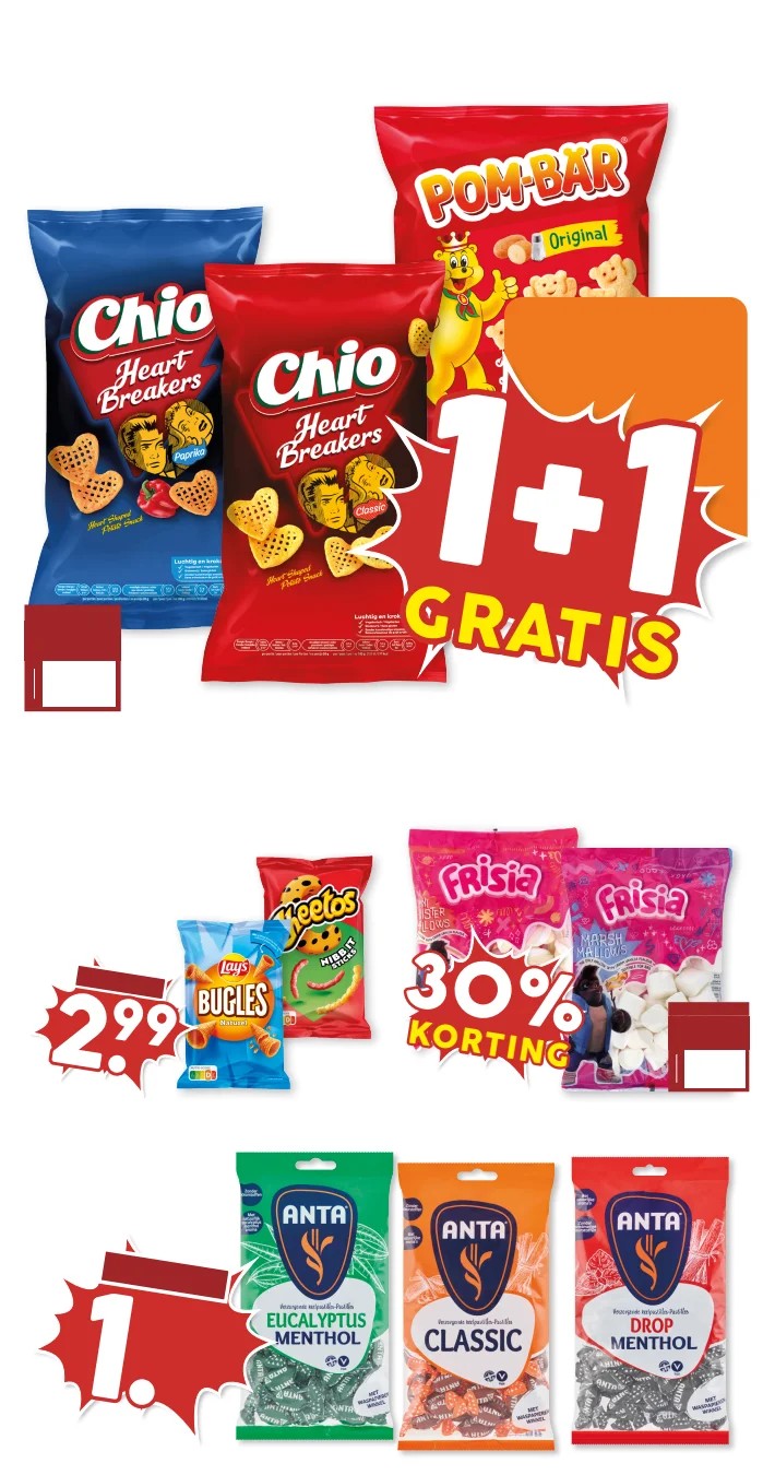 Frisia Marshmallows, gemarkeerd op pagina 17 van de MCD Supermarkt folder