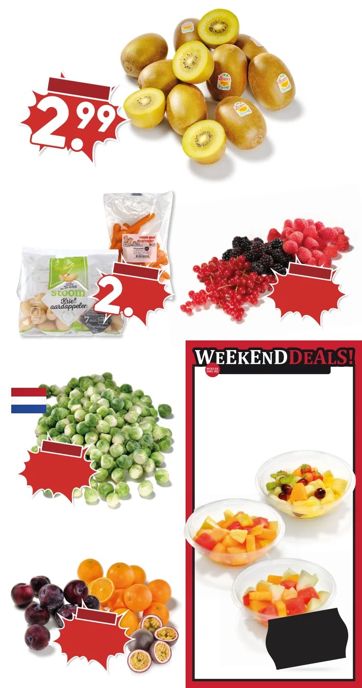 Zachtfruit, gemarkeerd op pagina 5 van de MCD Supermarkt folder
