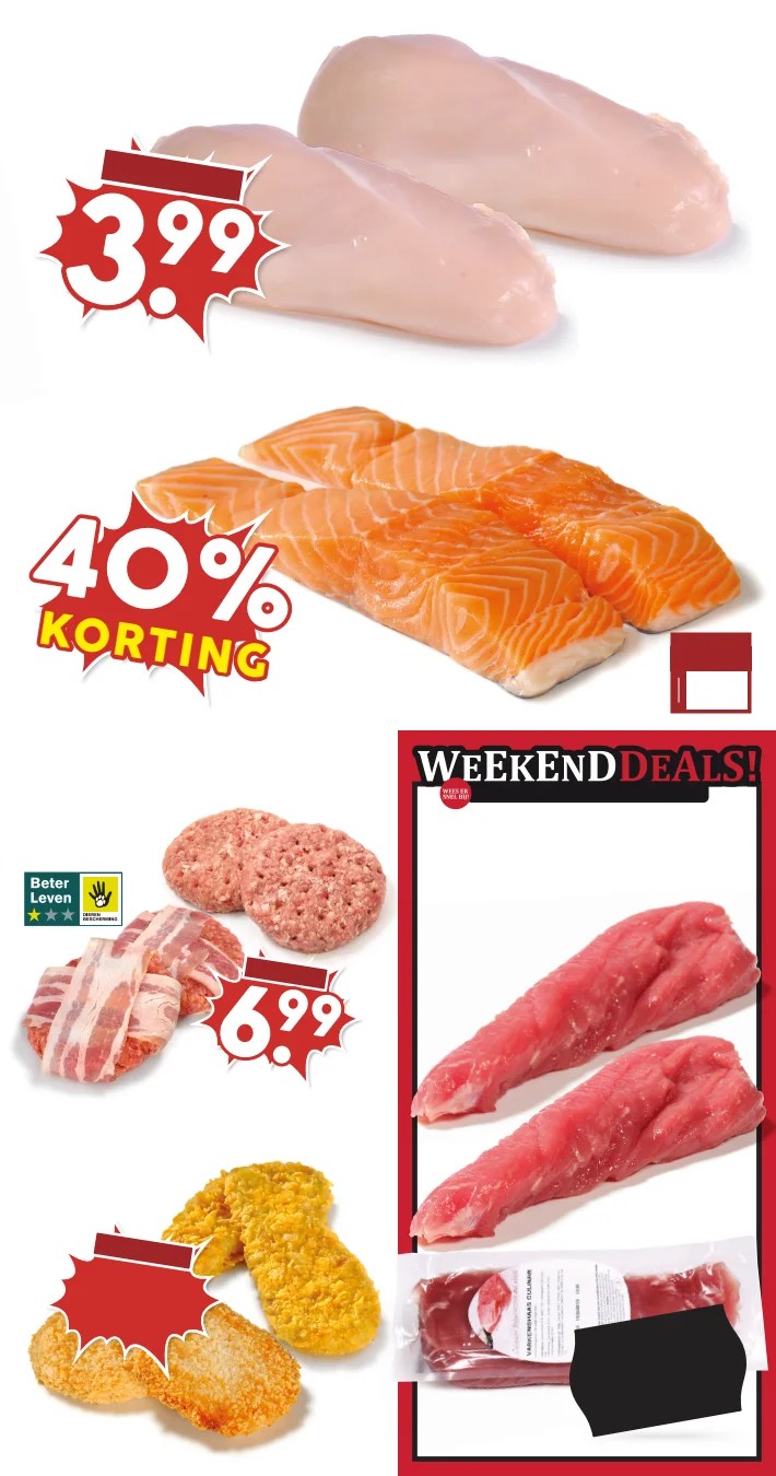 Kipfilet, gemarkeerd op pagina 7 van de MCD Supermarkt folder