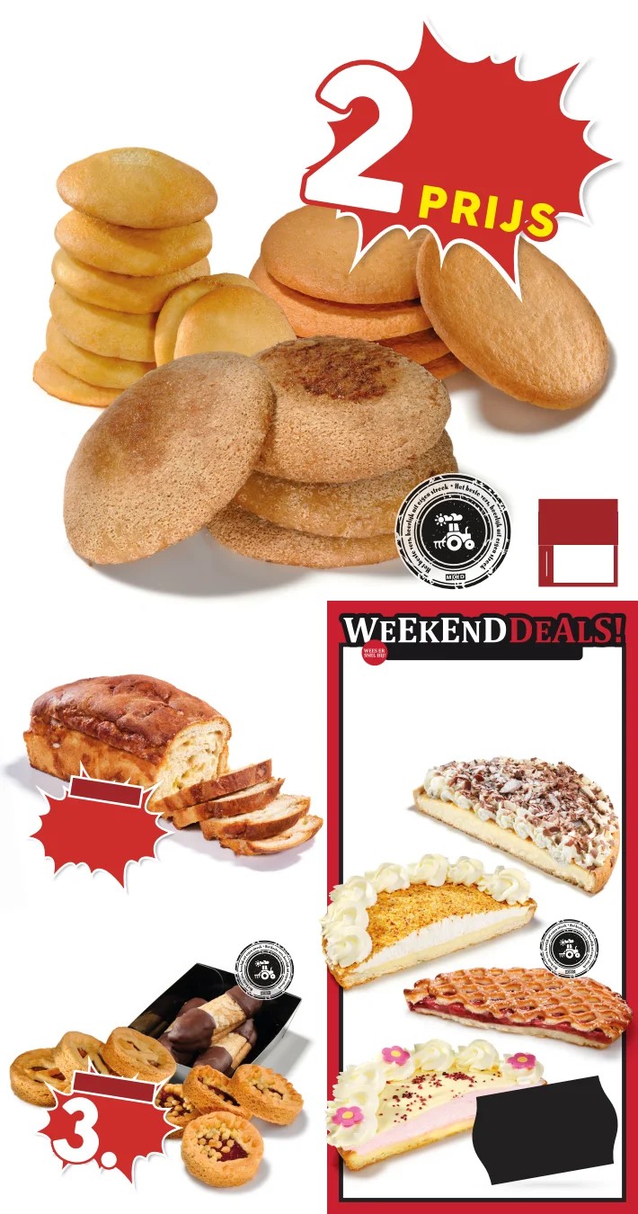 krentenbrood, gemarkeerd op pagina 9 van de MCD Supermarkt folder
