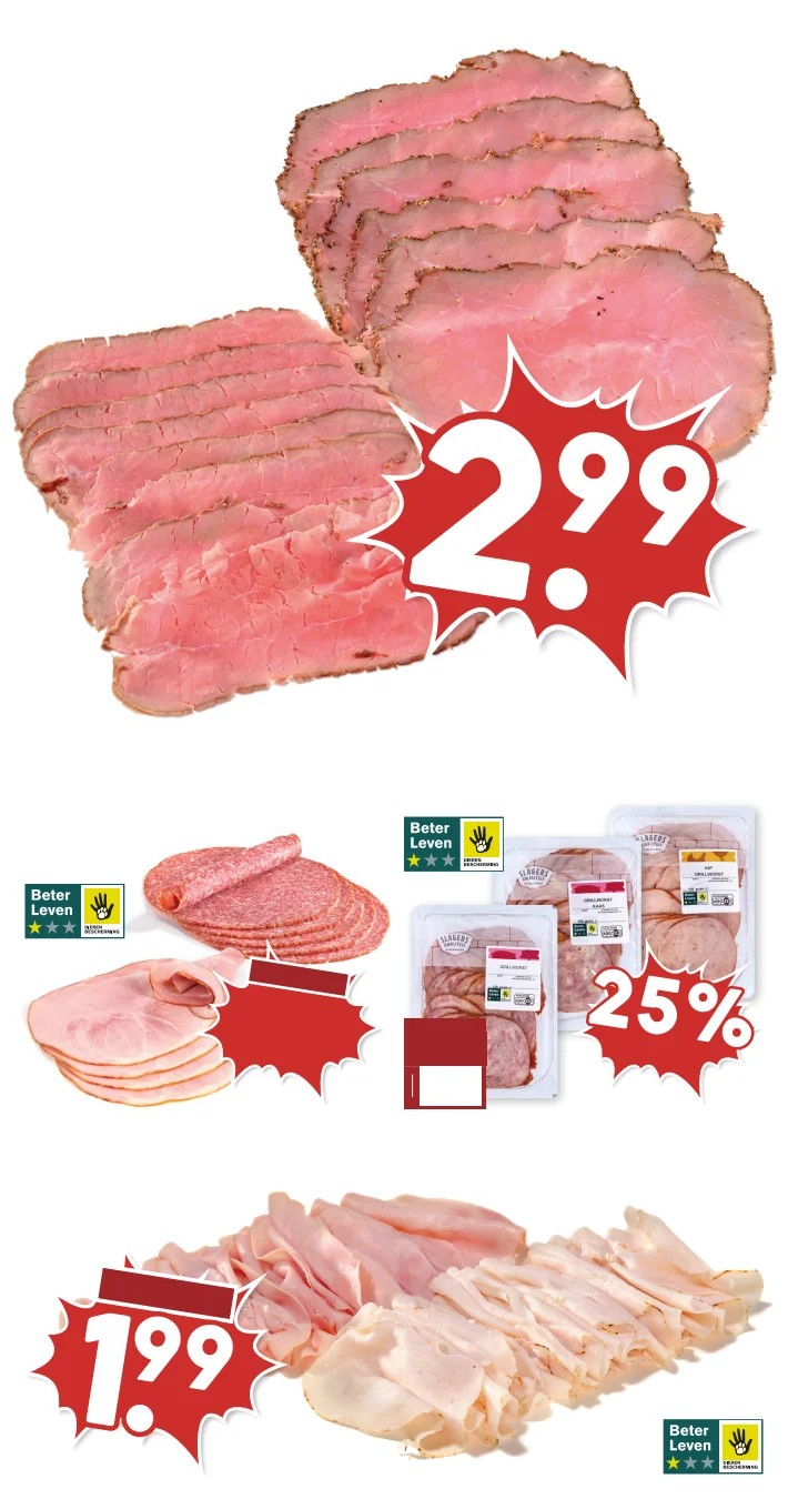 Grillworst, gemarkeerd op pagina 10 van de MCD Supermarkt folder