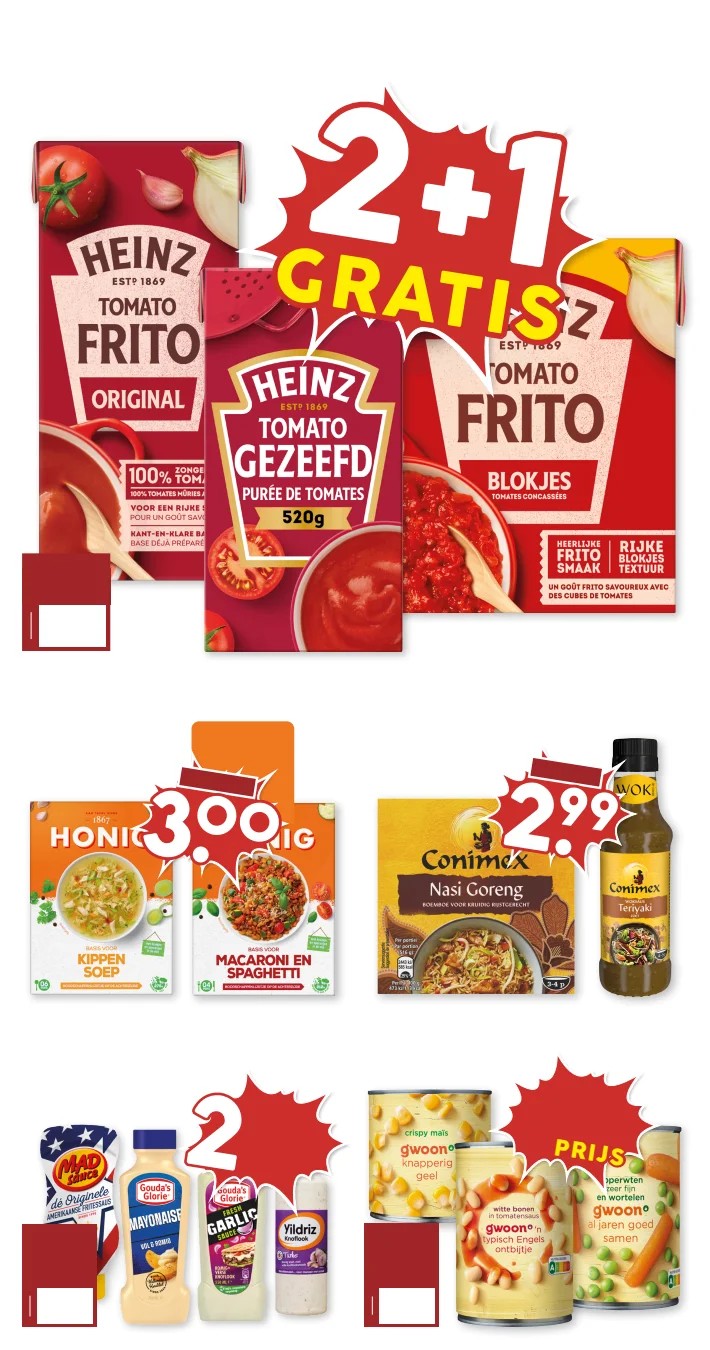 Gouda's Glorie/Mad Sauce/Yildriz, gemarkeerd op pagina 15 van de MCD Supermarkt folder
