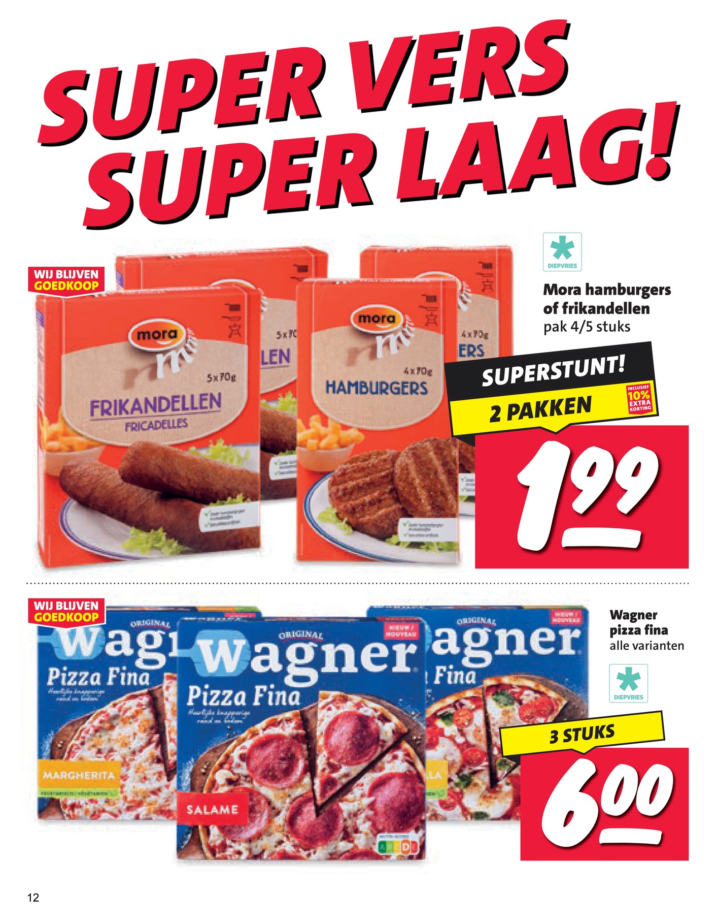 Wagner pizza fina, gemarkeerd op pagina 11 van de Nettorama folder