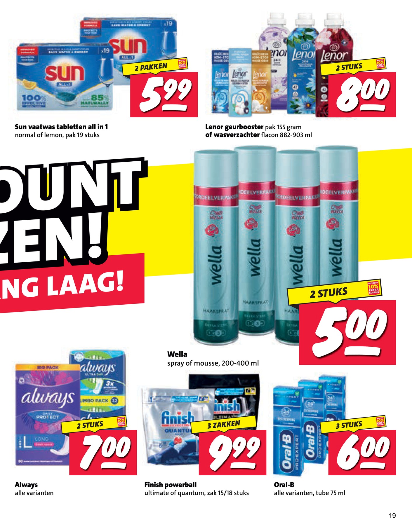 Always, gemarkeerd op pagina 18 van de Nettorama folder