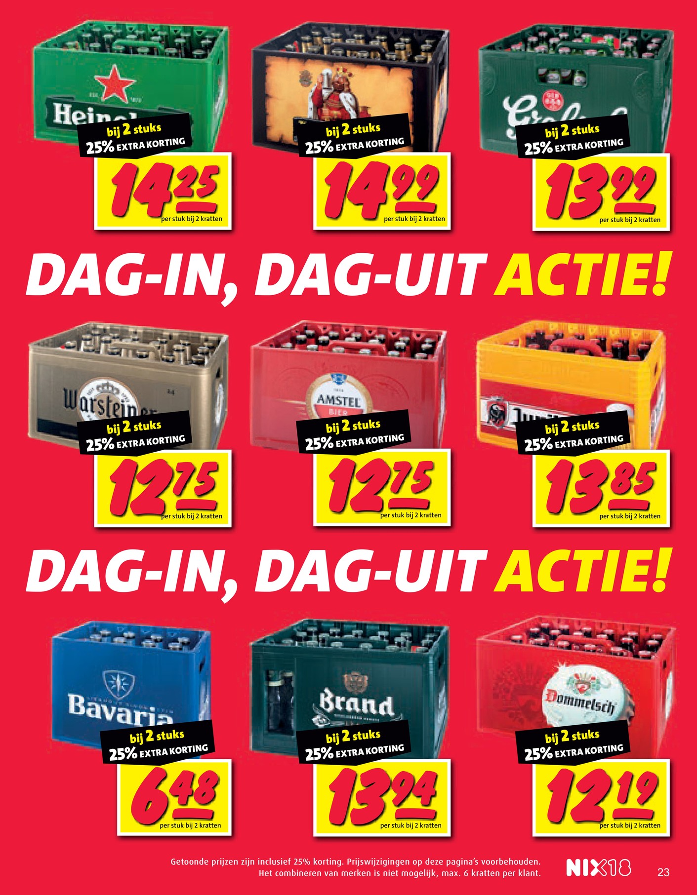 Warsteiner, gemarkeerd op pagina 22 van de Nettorama folder