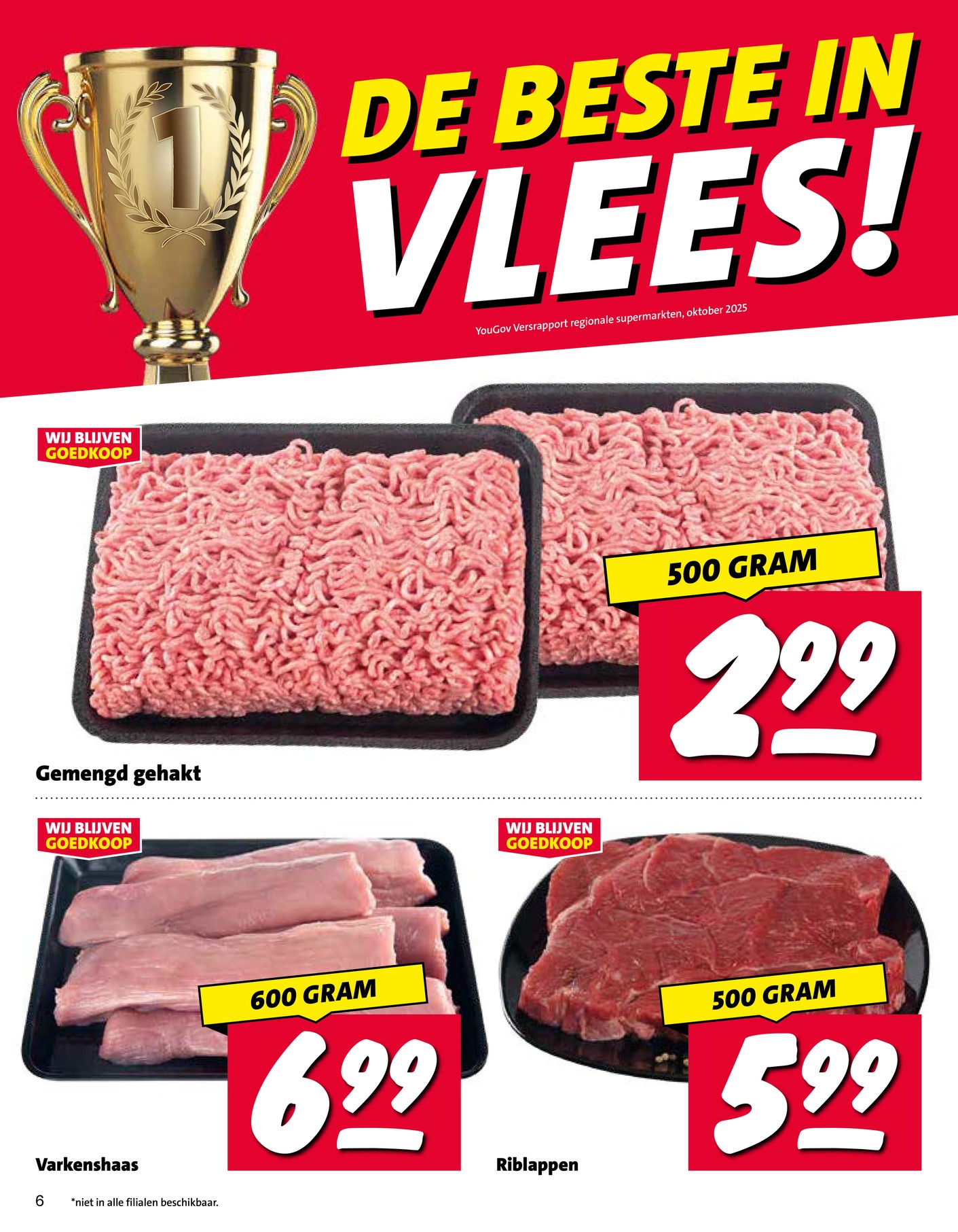Gemengd gehakt, gemarkeerd op pagina 6 van de Nettorama folder