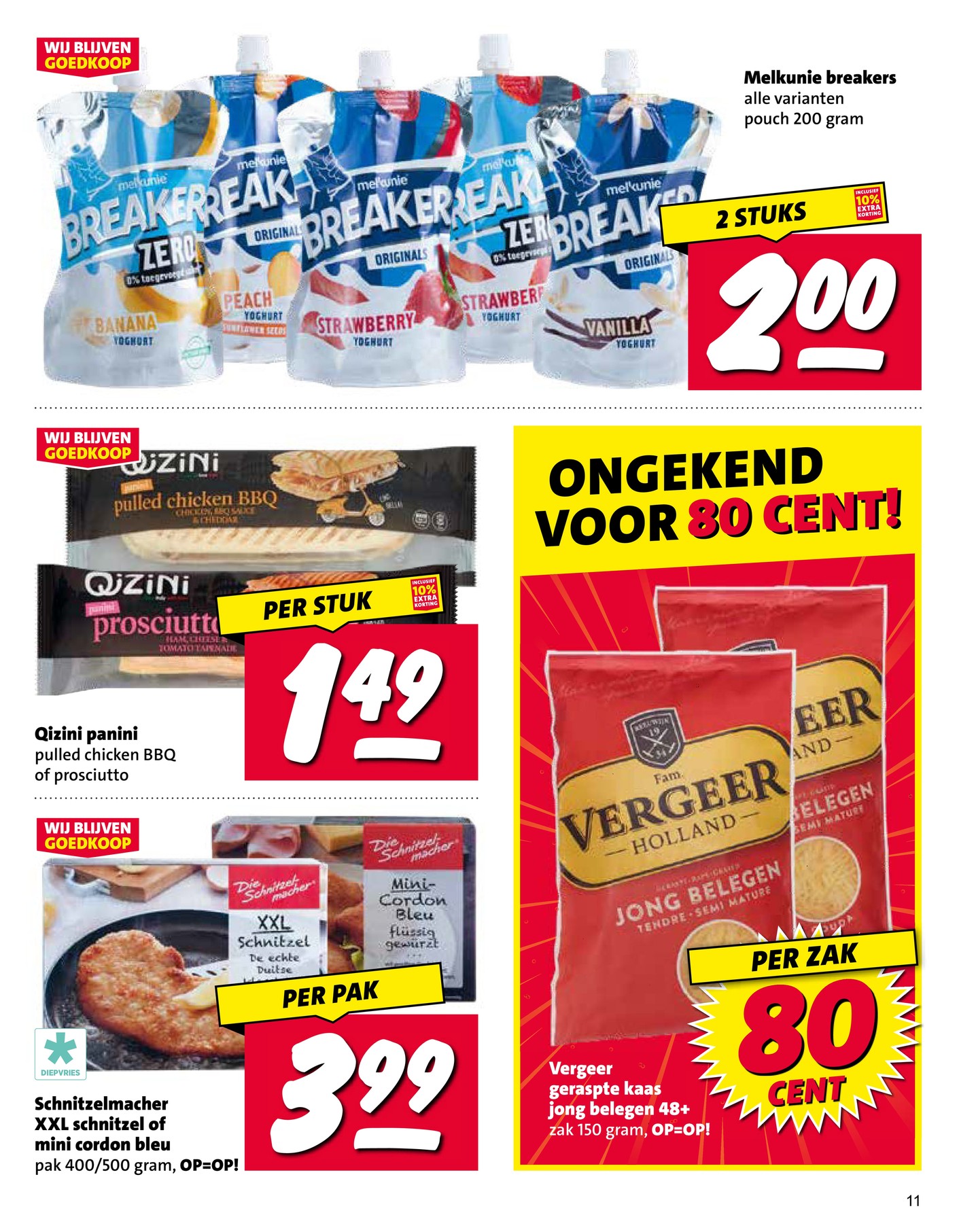 Qizini panini, gemarkeerd op pagina 11 van de Nettorama folder