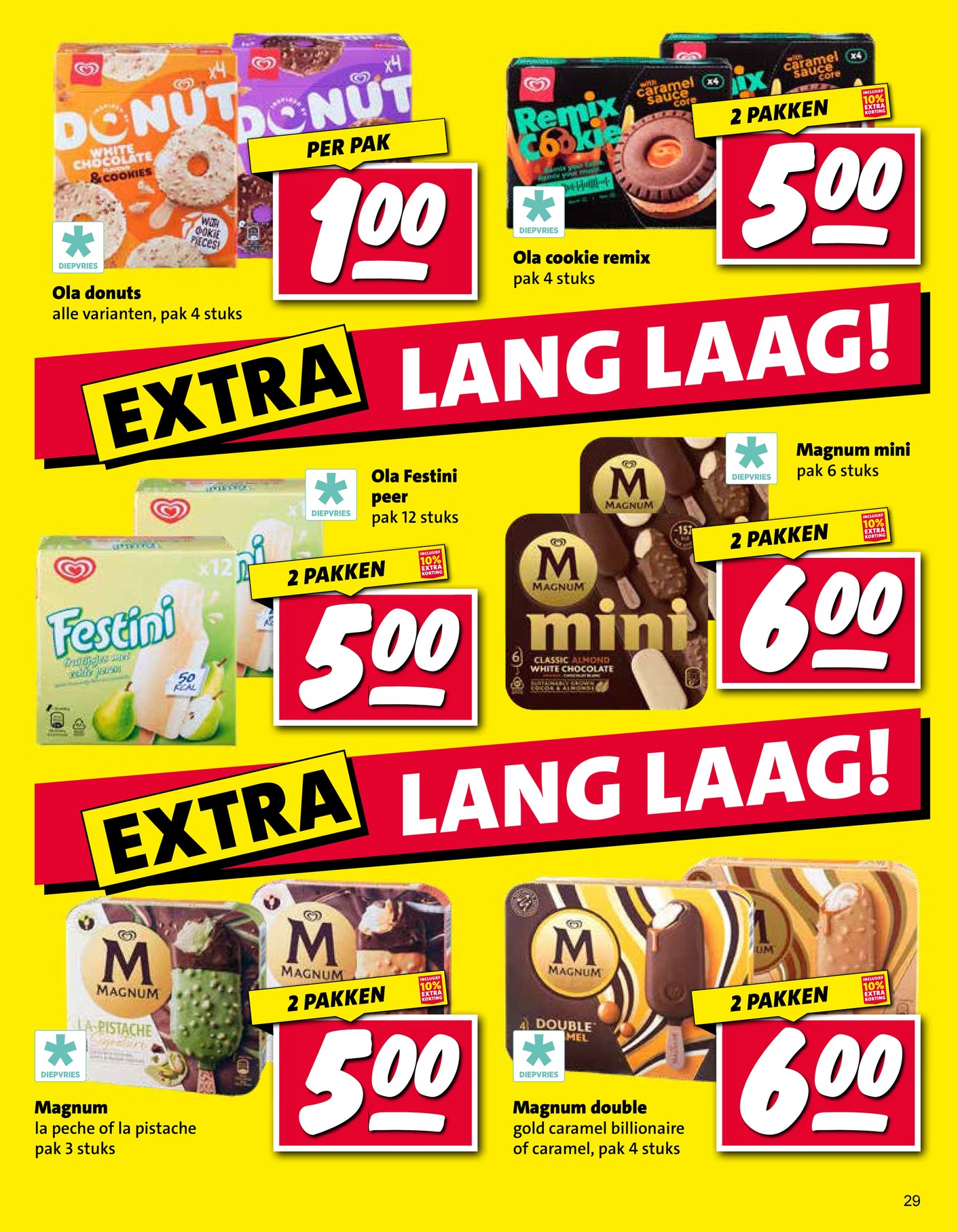 Ola donuts, gemarkeerd op pagina 29 van de Nettorama folder