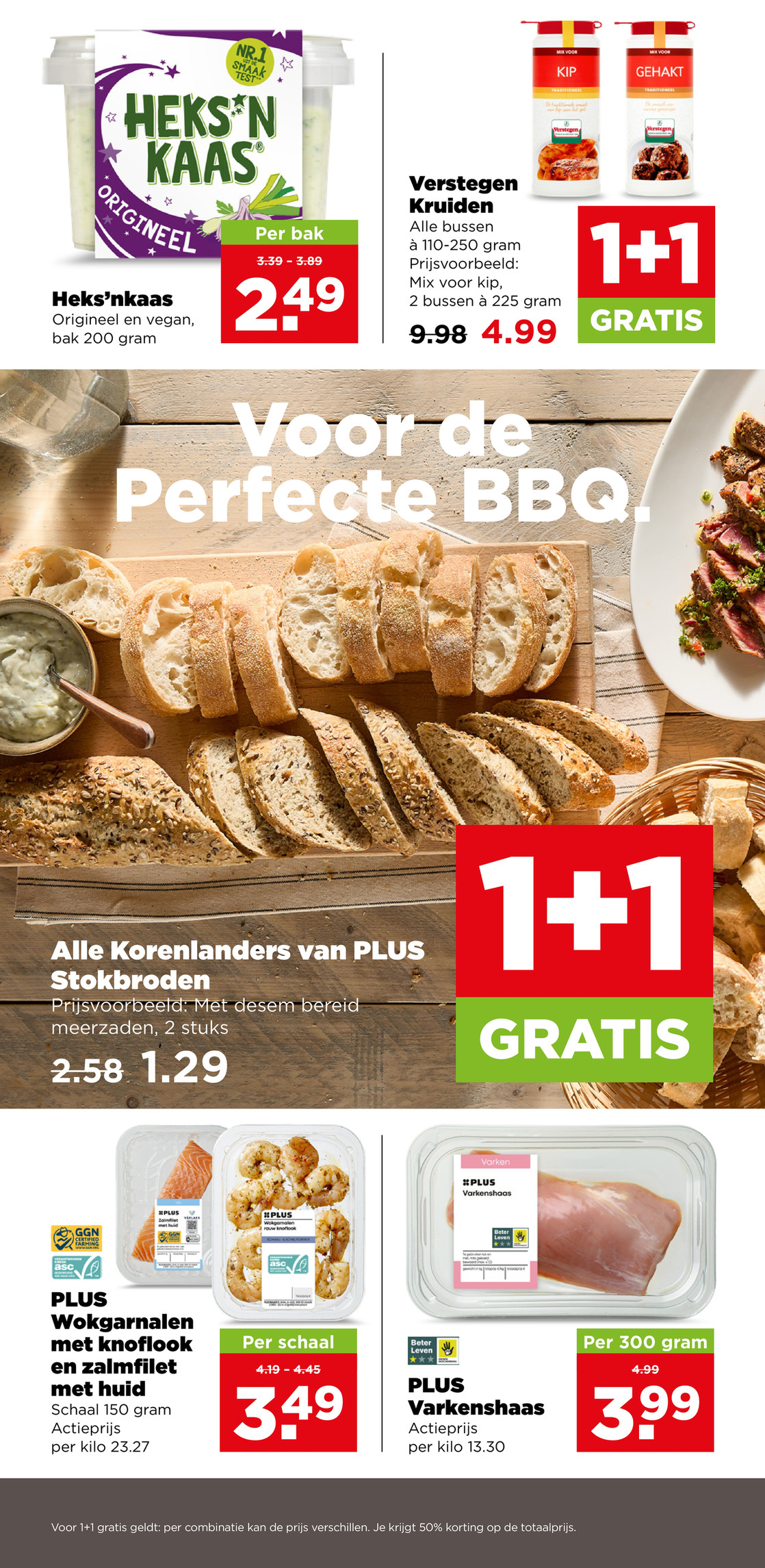 PLUS Varkenshaas, gemarkeerd op pagina 9 van de Plus folder